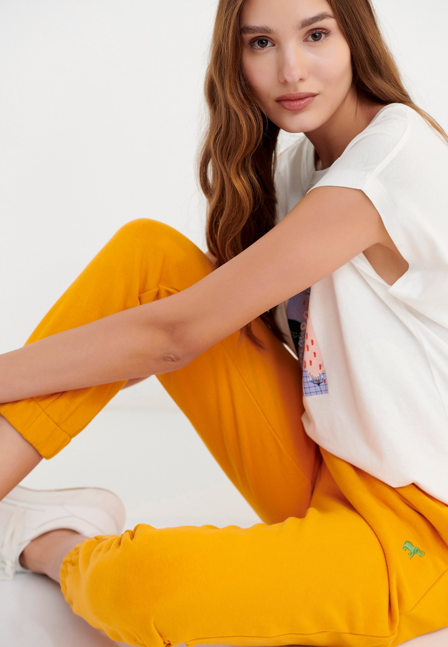 Women's Trousers Funky Buddha Gold