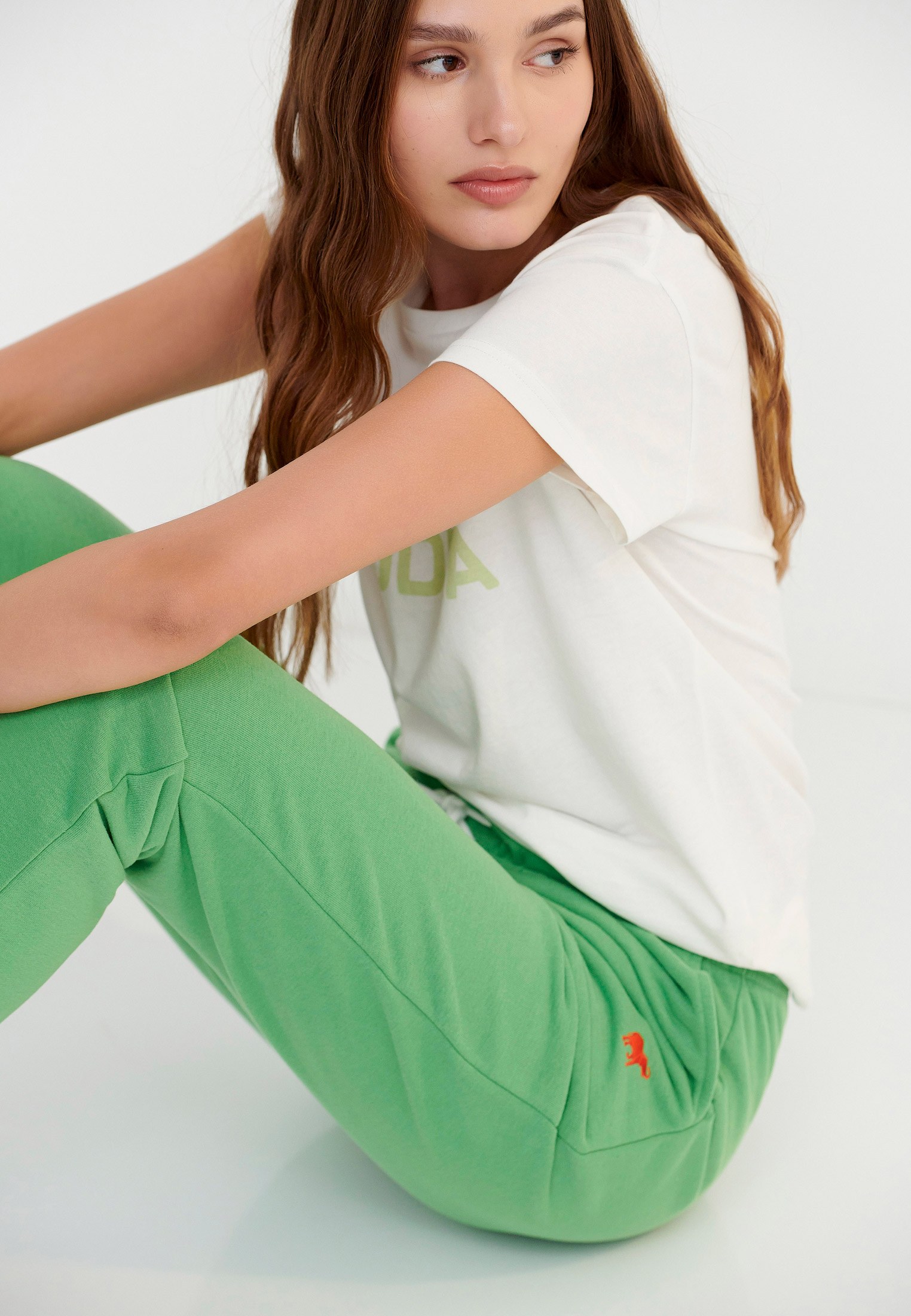 Women's Trousers Funky Buddha Green