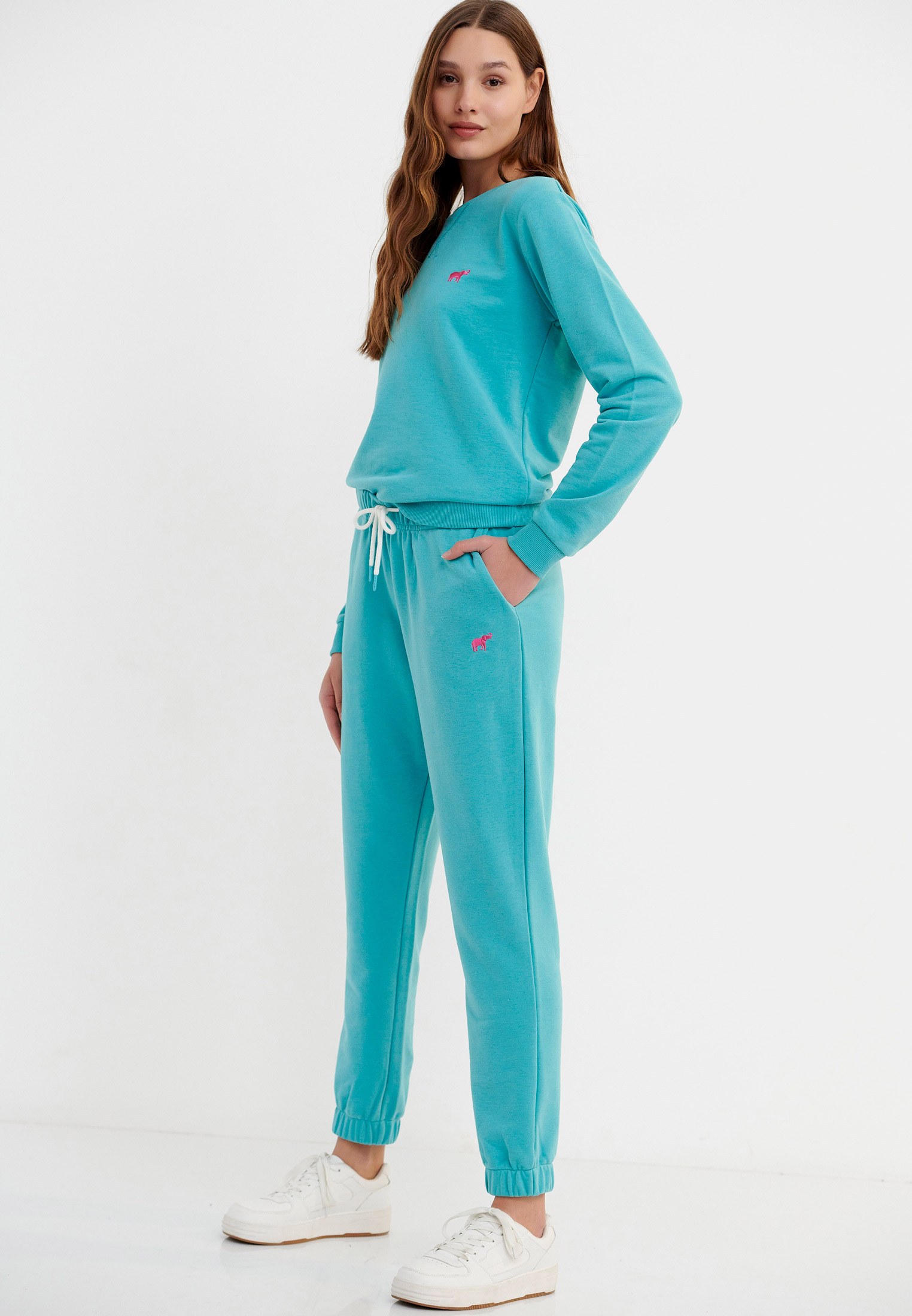 Women's Trousers Funky Buddha Blue