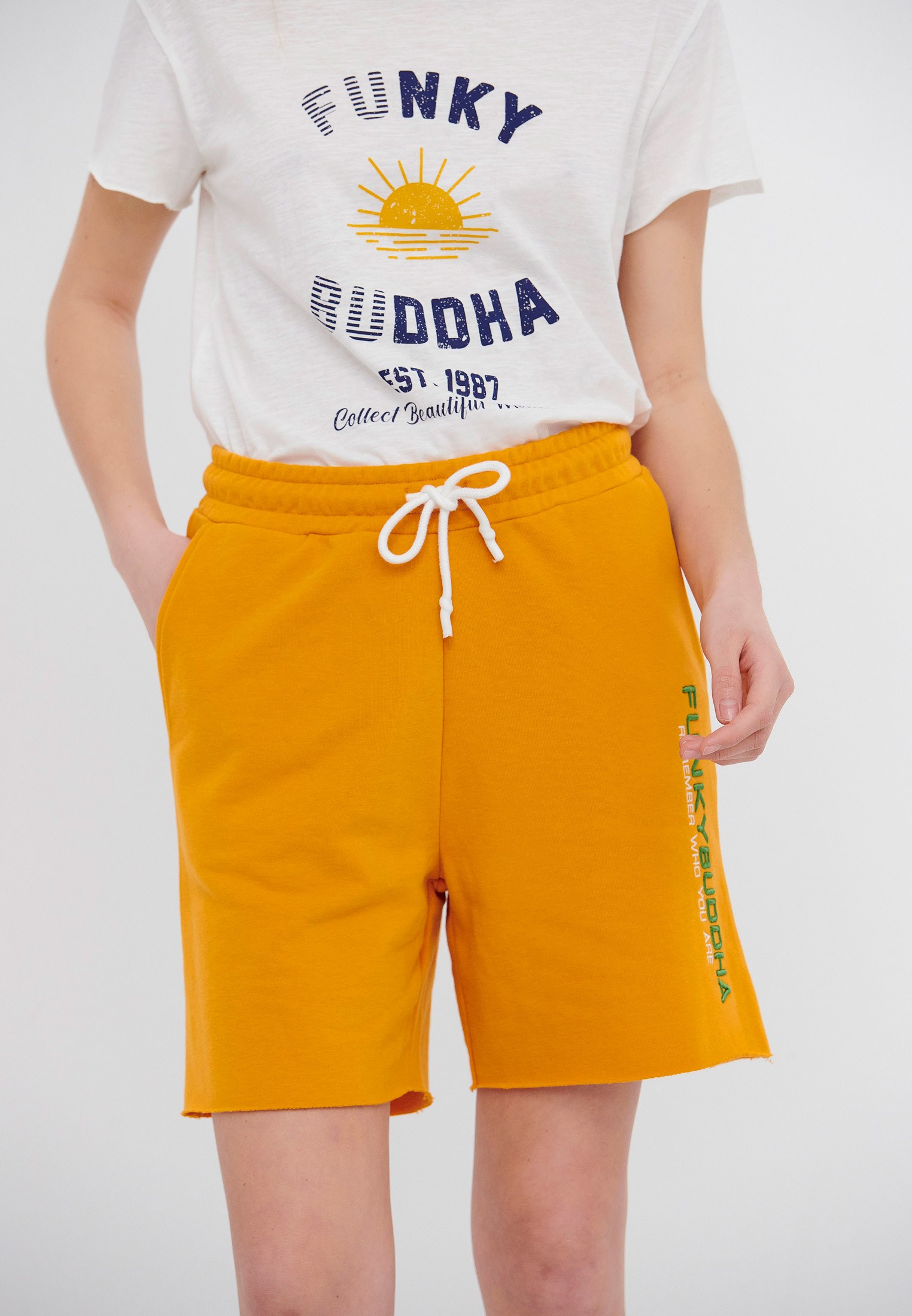 Women's Shorts Funky Buddha Gold