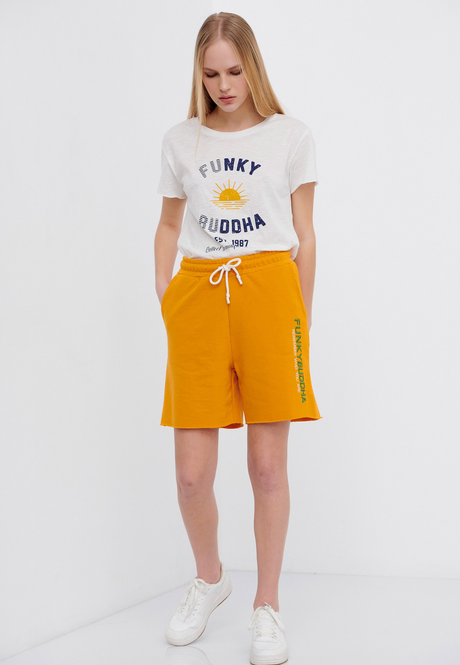 Women's Shorts Funky Buddha Gold