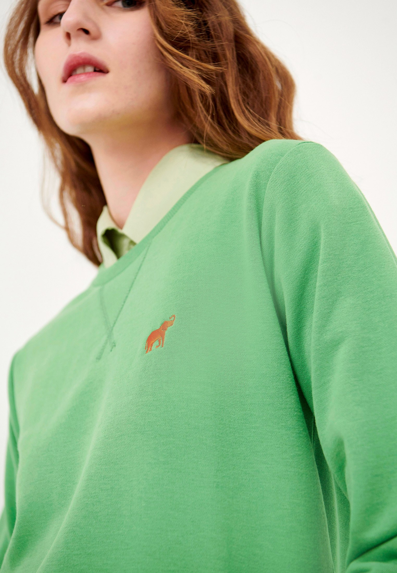 Φούτερ με κεντητό logo φωτογραφία