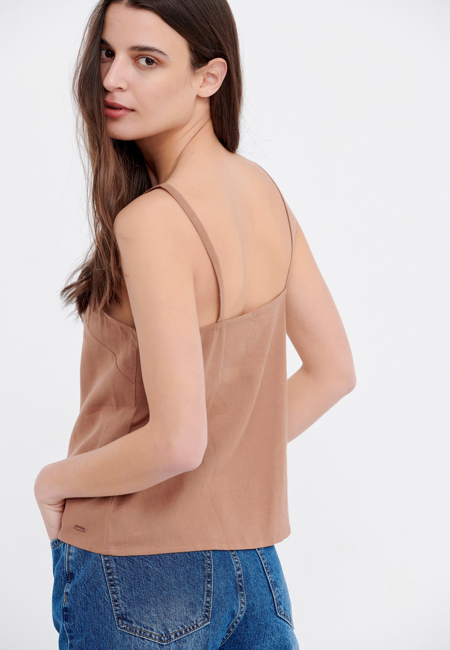 Women's Blouses Funky Buddha Brown