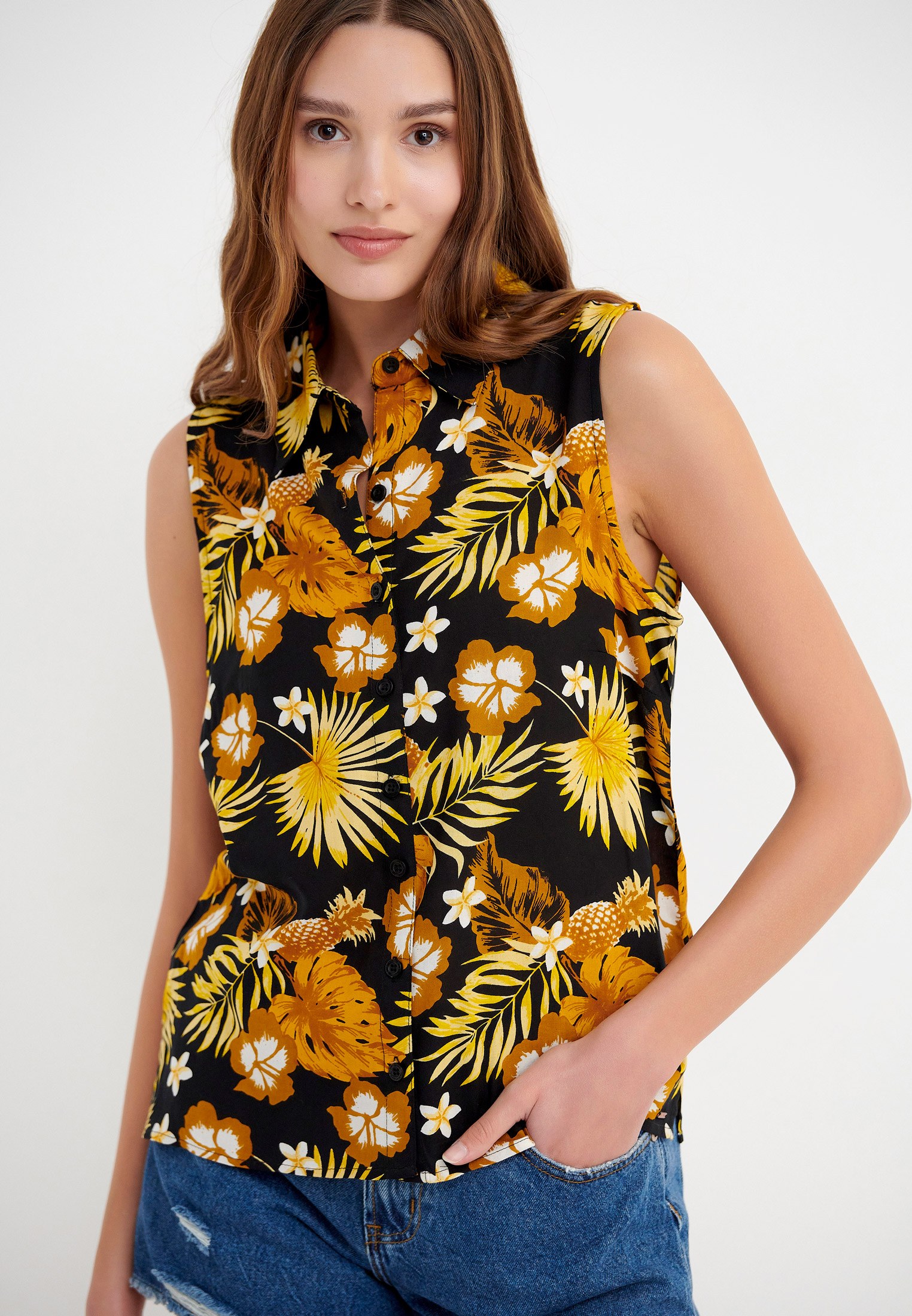 Women's Shirts Funky Buddha Multicolor