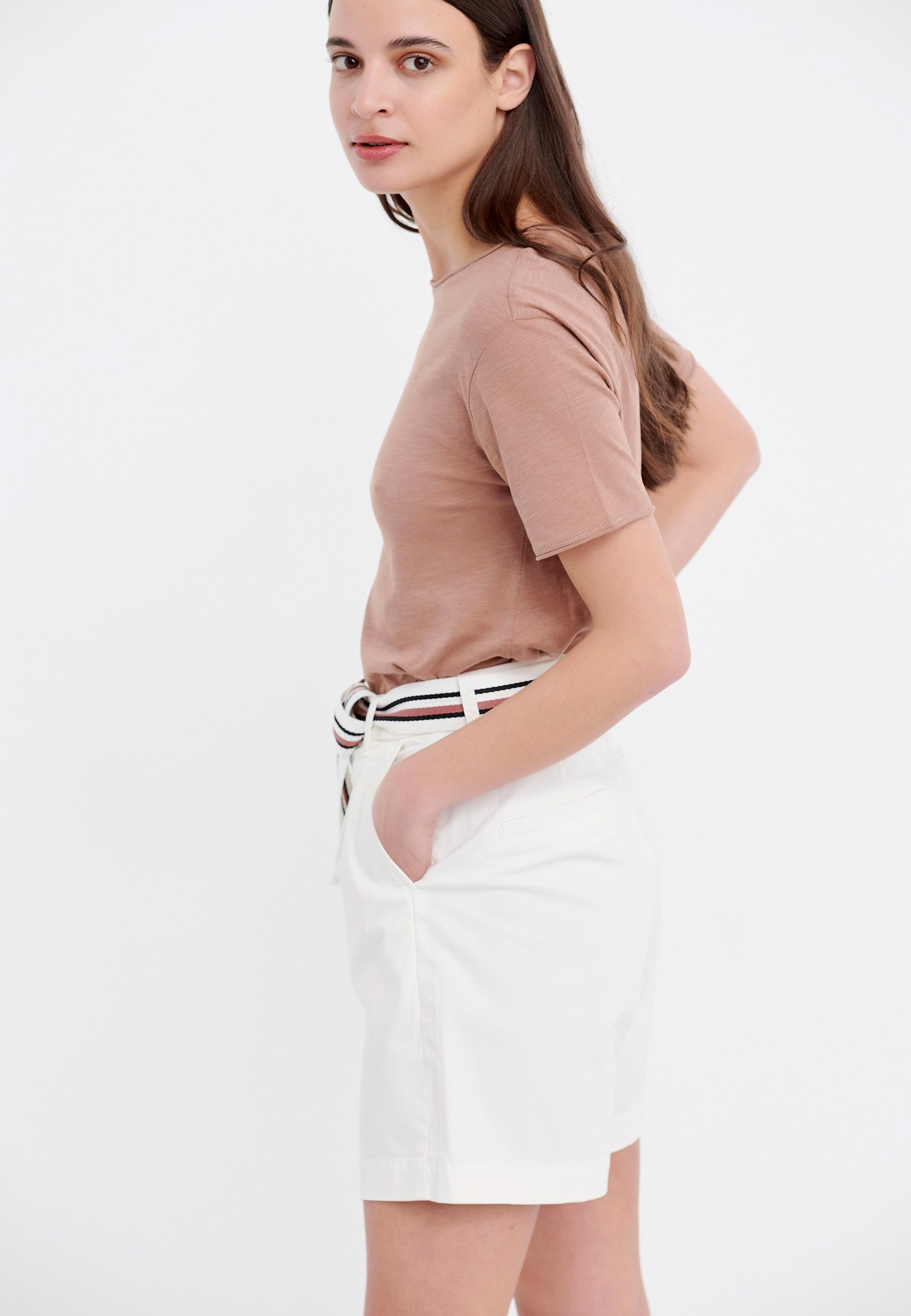 Women's Shorts Funky Buddha White