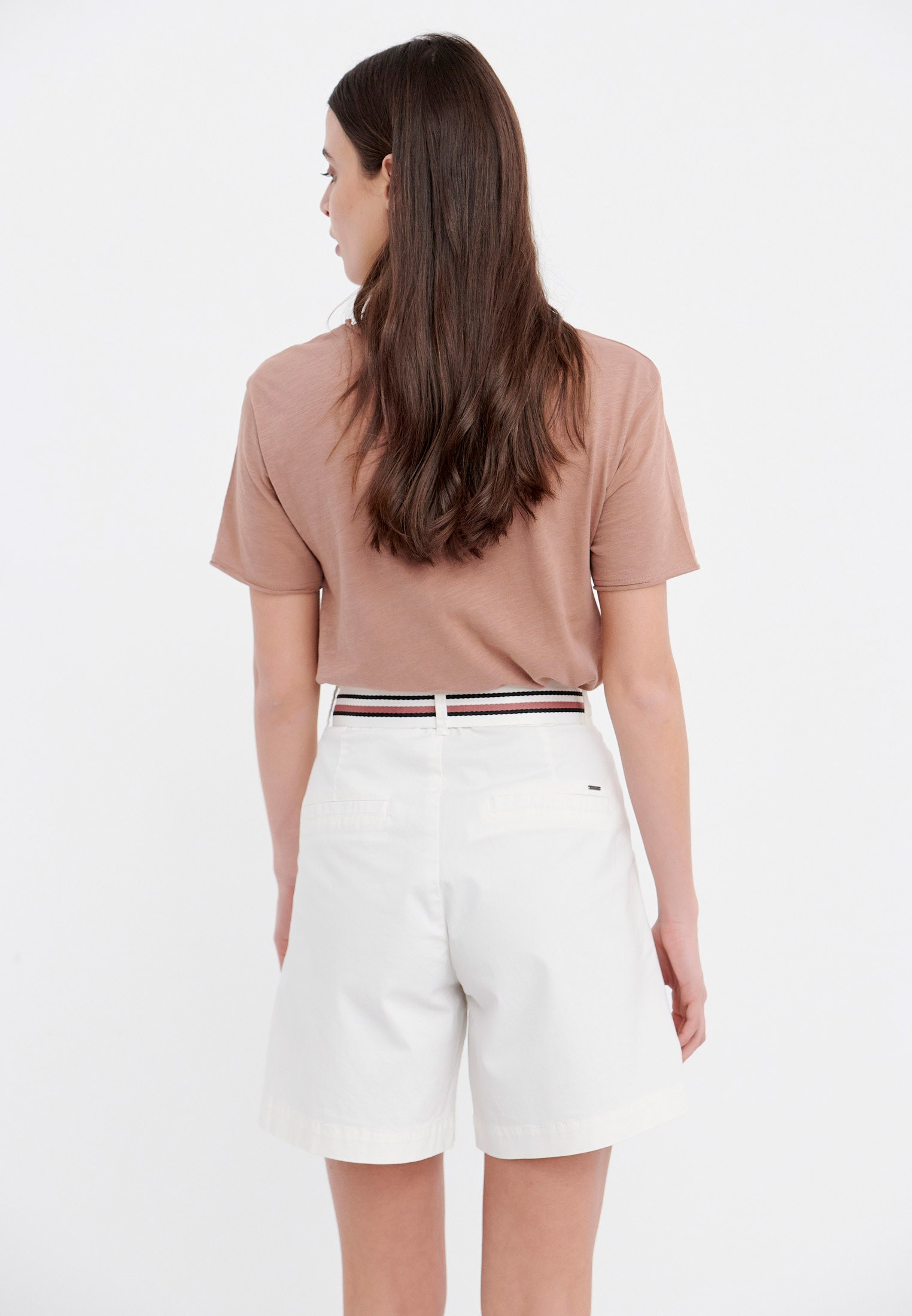 Women's Shorts Funky Buddha White