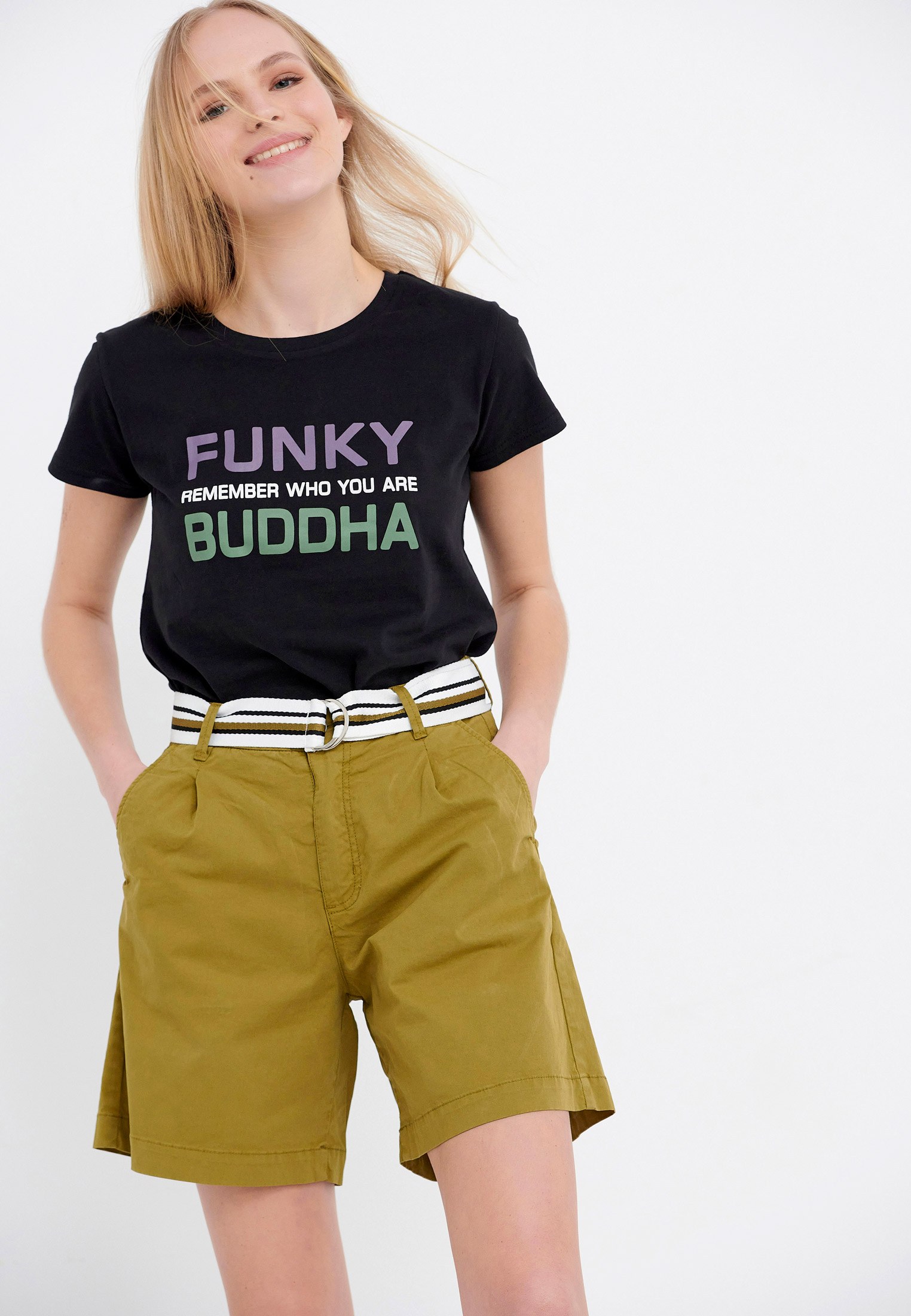 Women's Shorts Funky Buddha Olive