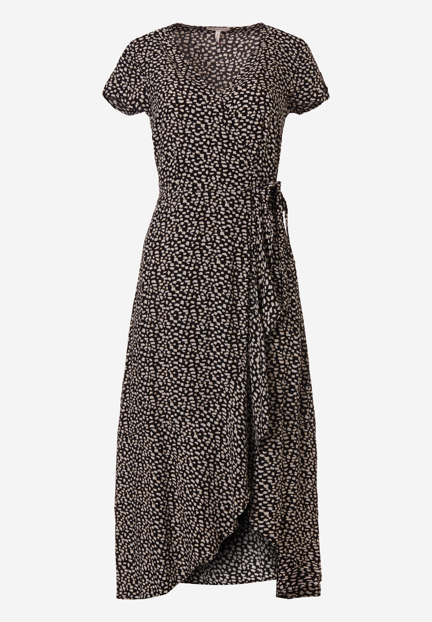 Εμπριμέ κρουαζέ φόρεμα φωτογραφία