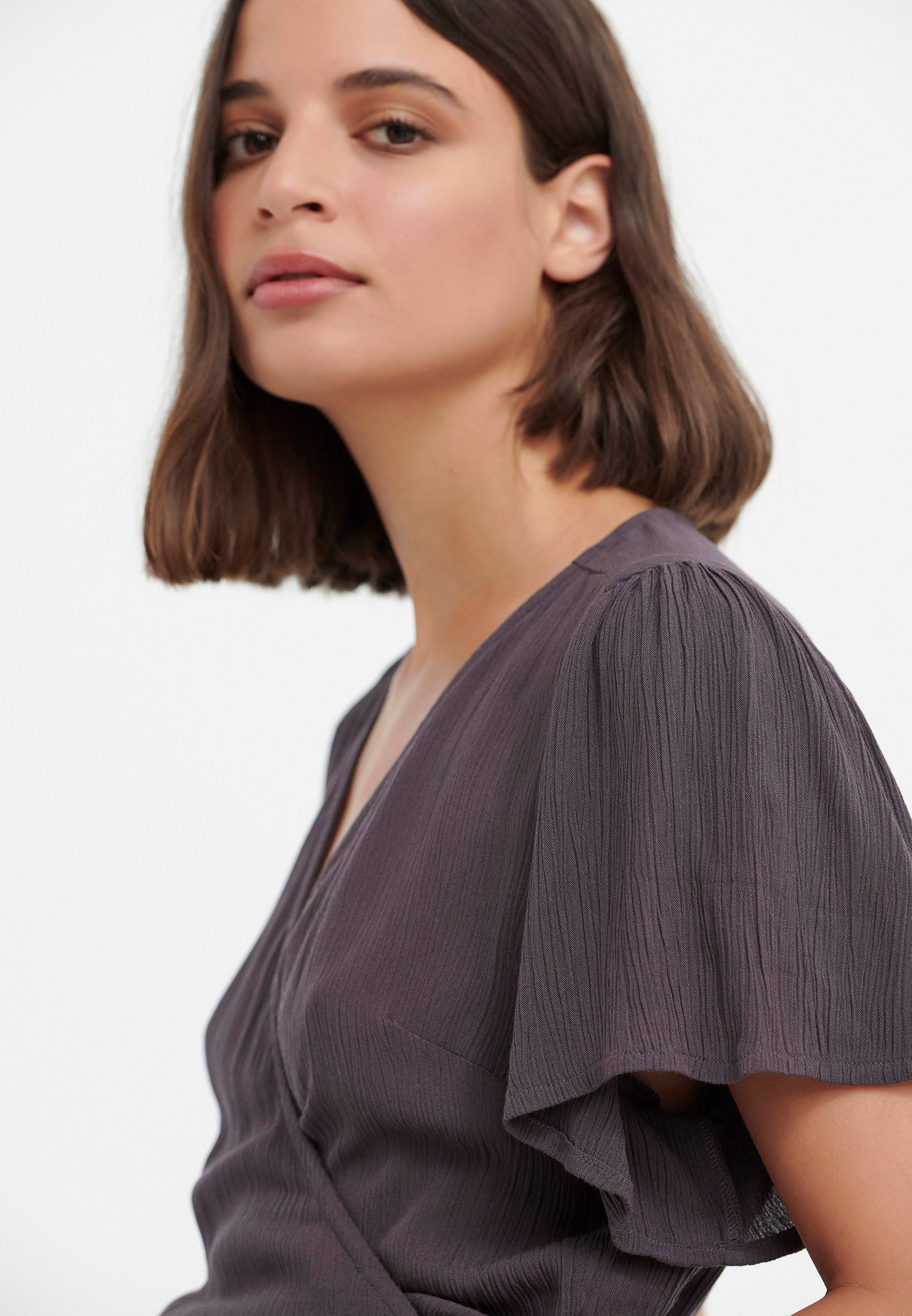 Women's Blouses Funky Buddha Gray