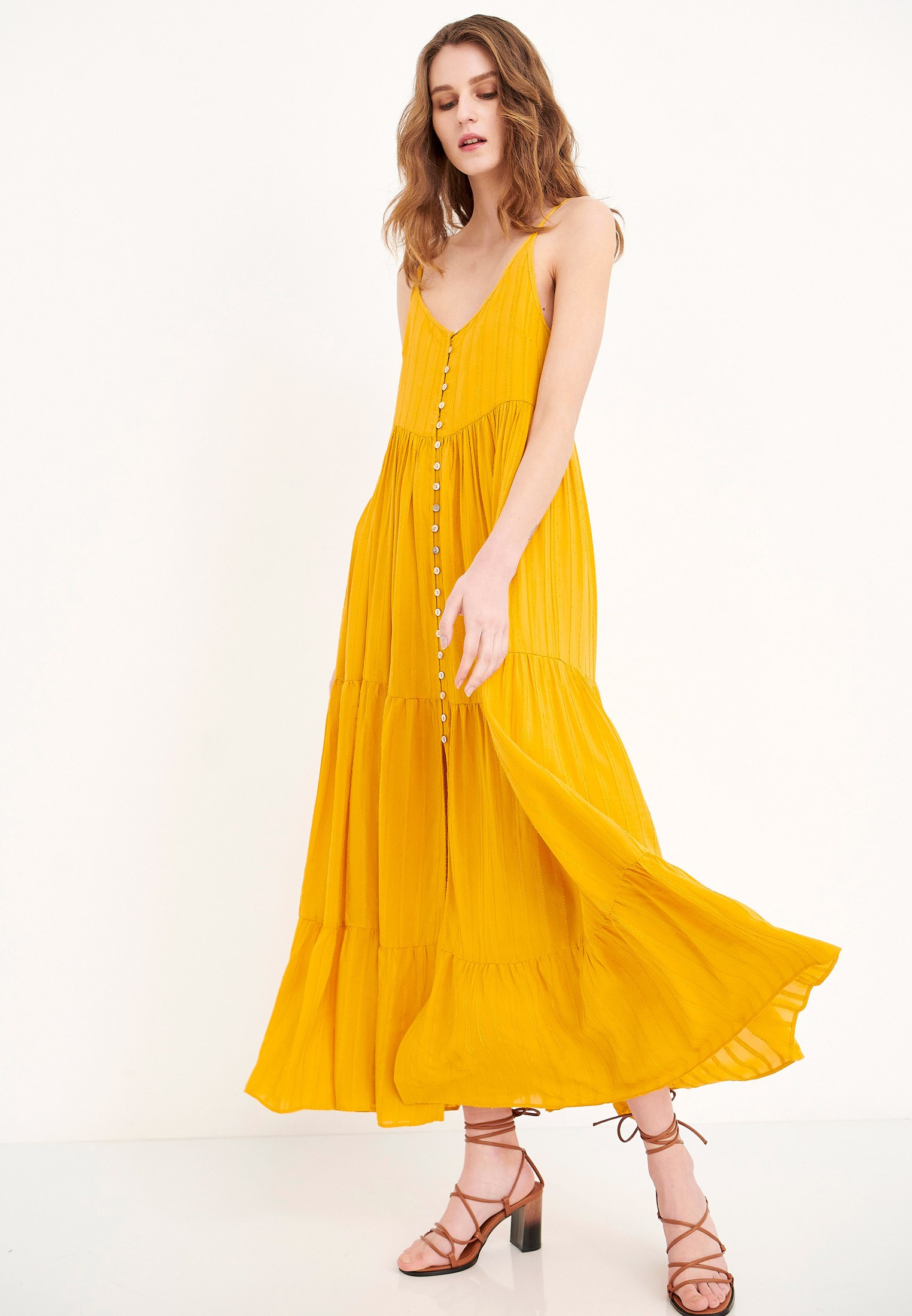 Relaxed fit μάξι φόρεμα φωτογραφία