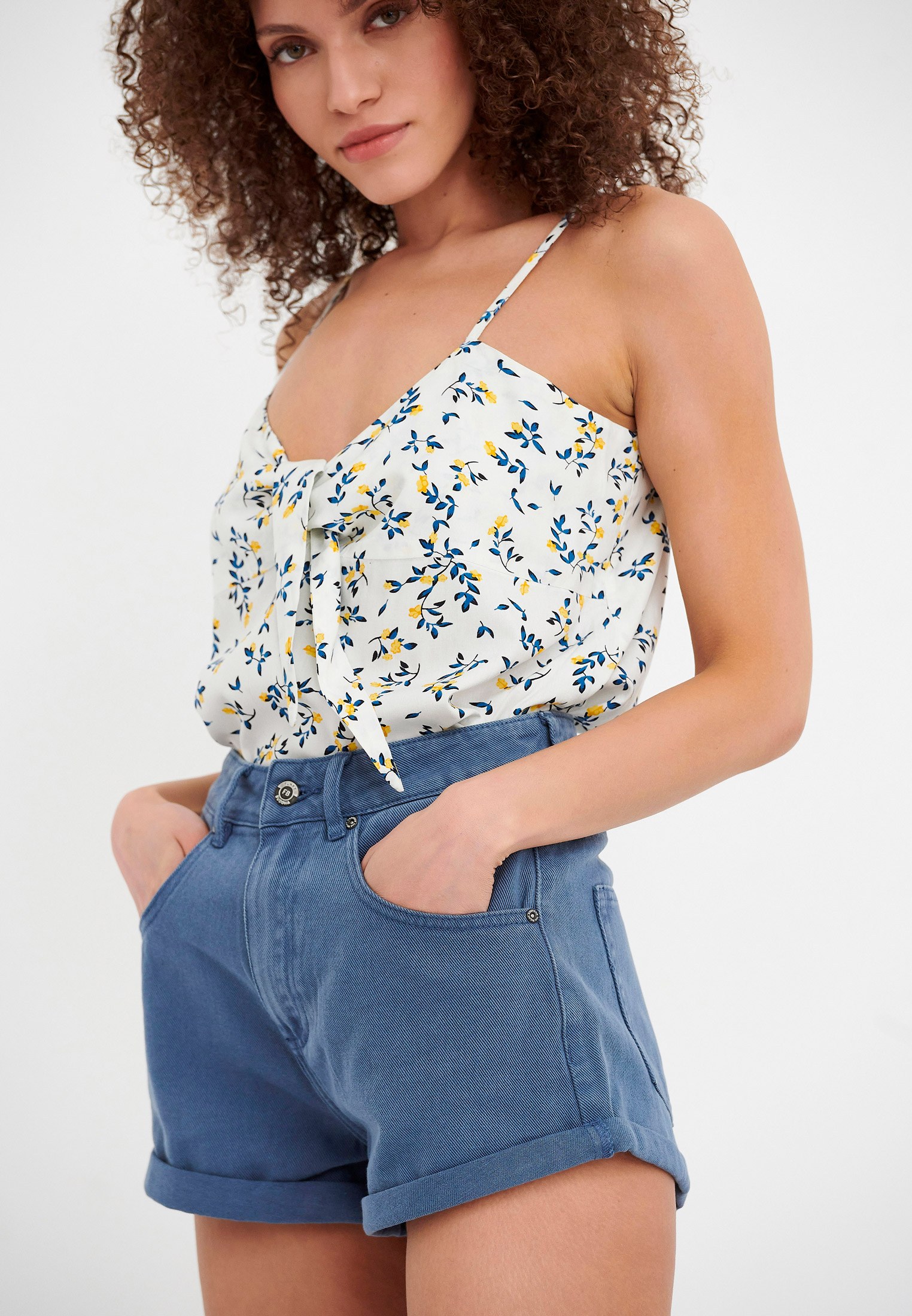 Women's Shorts Funky Buddha Blue