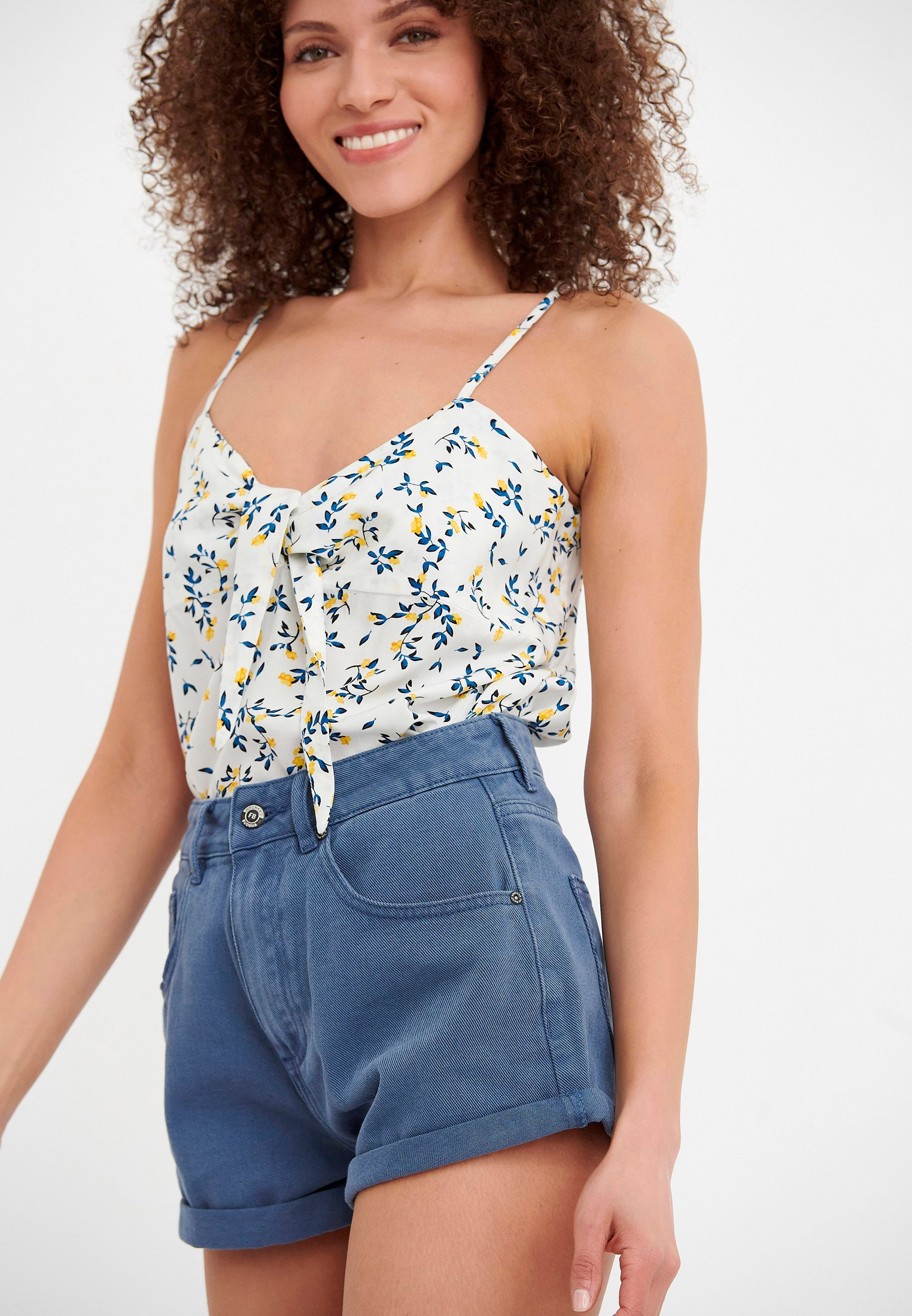 Women's Shorts Funky Buddha Blue