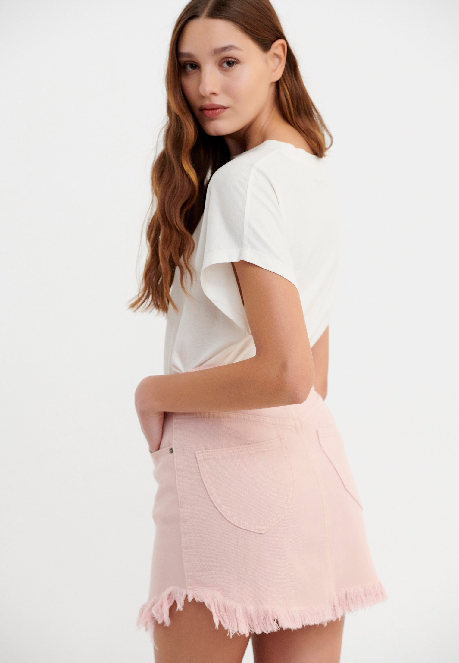 Women's Mini Skirts Funky Buddha Pink