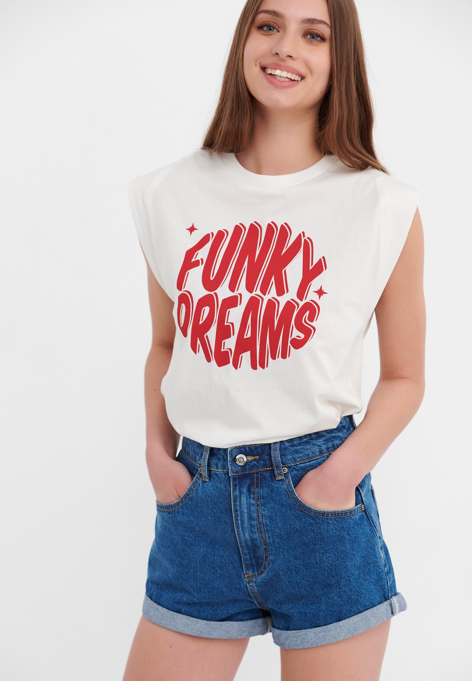 Women's Shorts Funky Buddha Blue