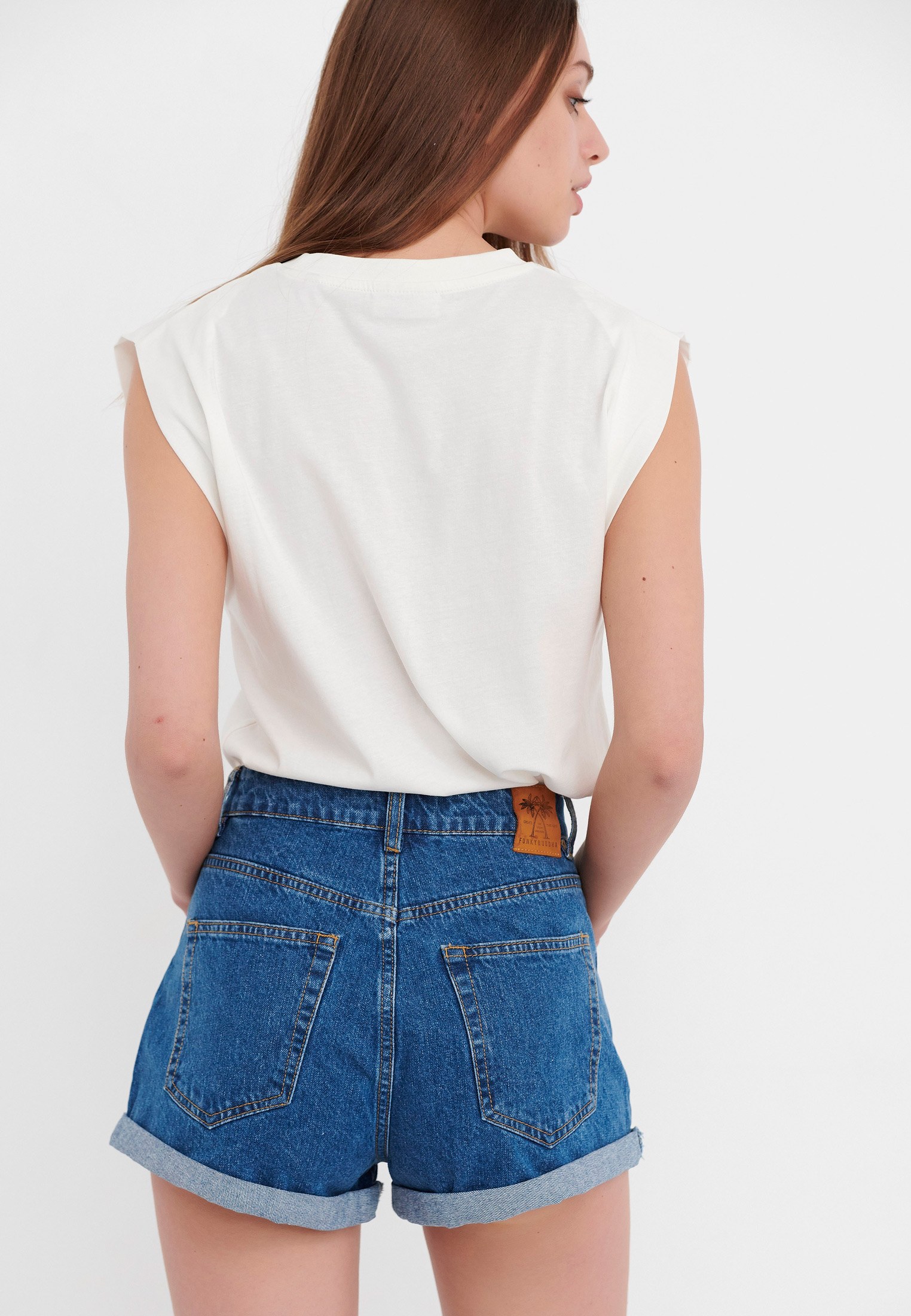 Women's Shorts Funky Buddha Blue