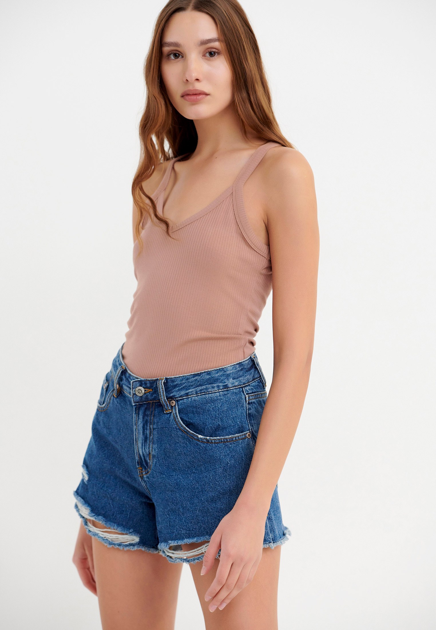 Γυναικείο τζιν σόρτς φωτογραφία