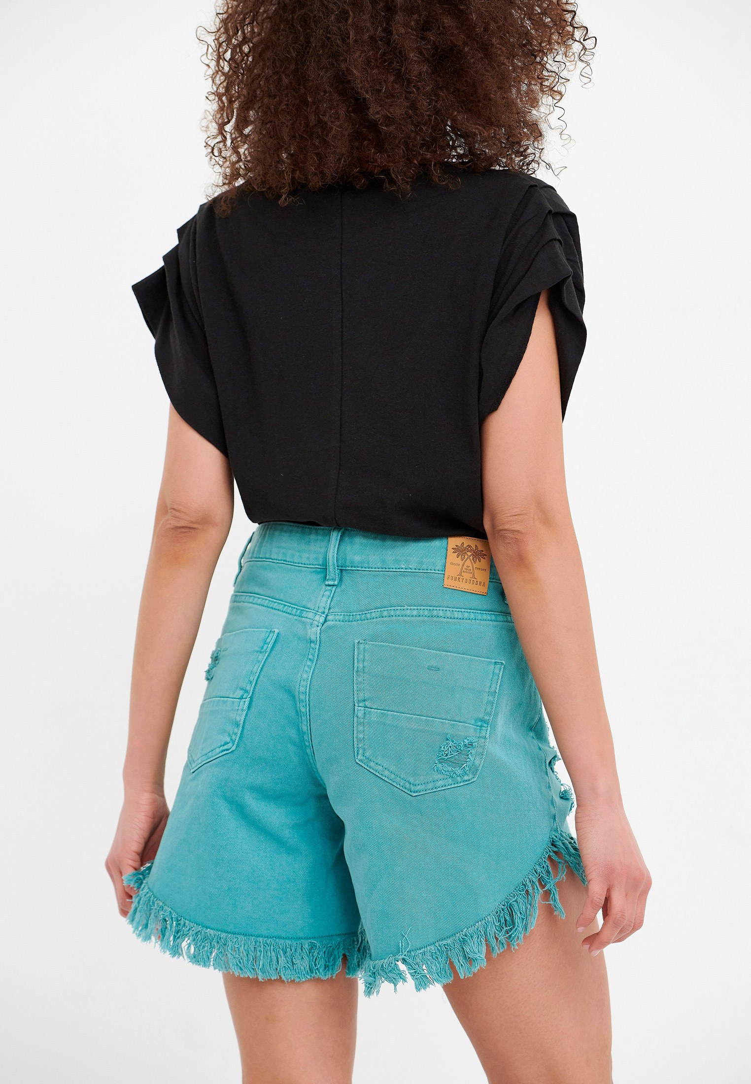 Women's Shorts Funky Buddha Blue