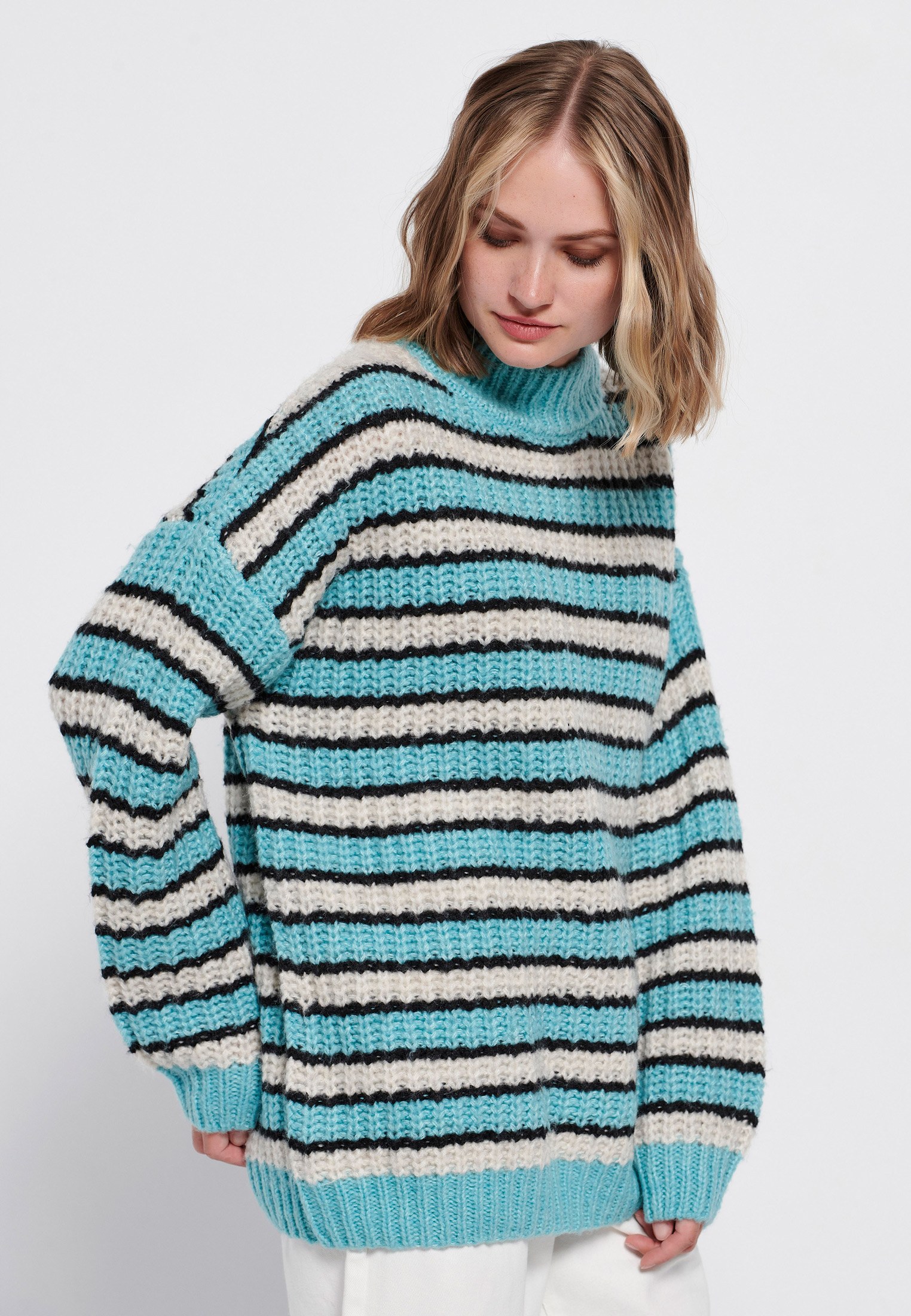 Women's Knitwear Funky Buddha Blue