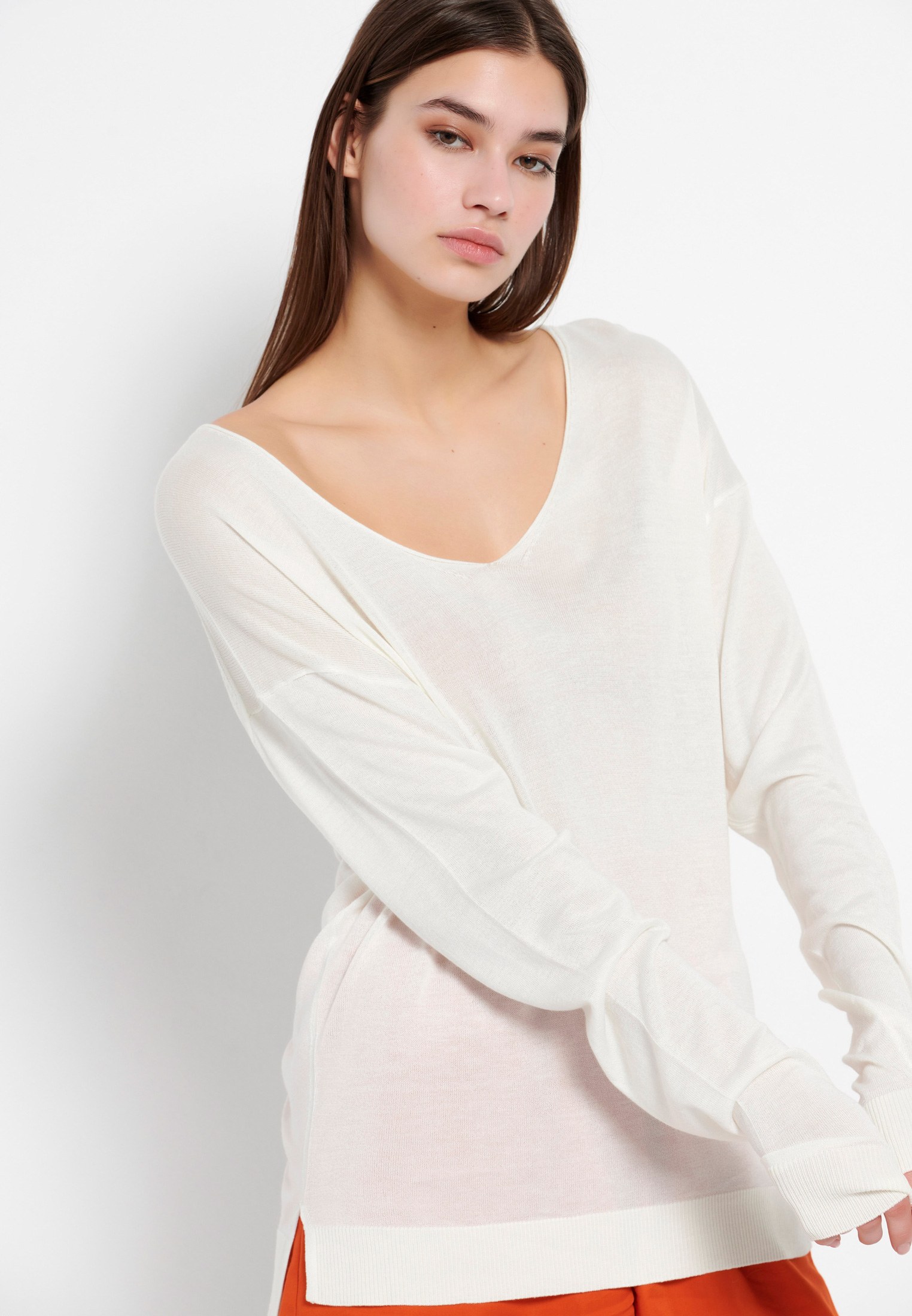 Women's Knitwear Funky Buddha White