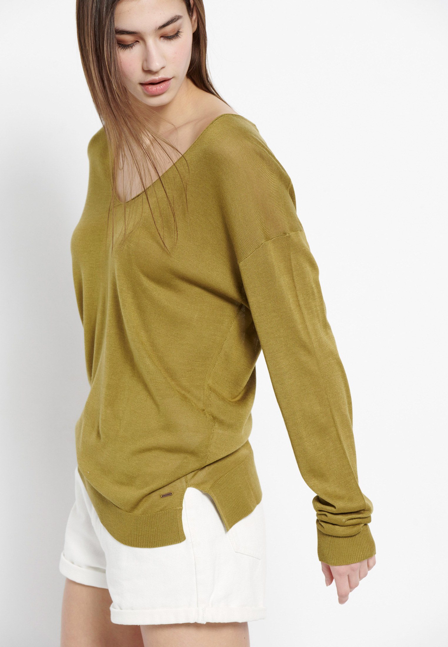 Women's Knitwear Funky Buddha Olive