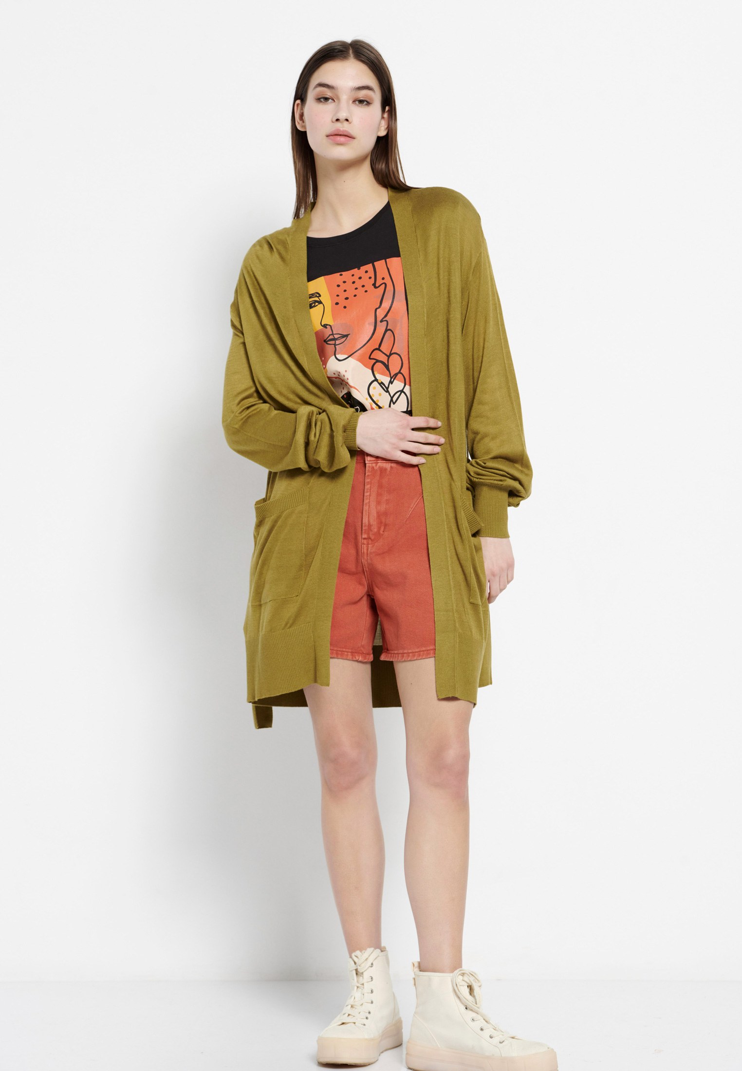 Women's Knitwear Funky Buddha Olive