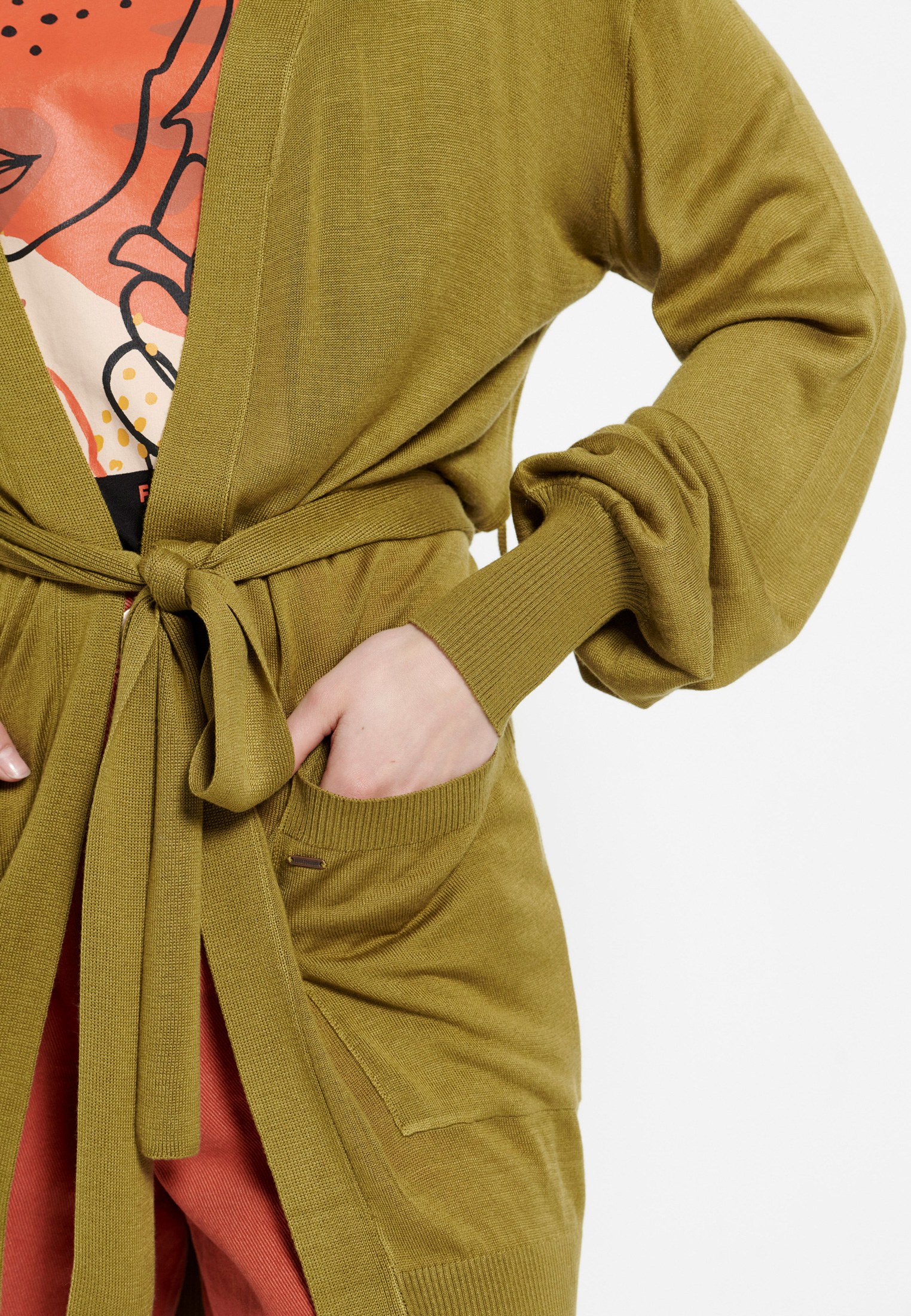 Women's Knitwear Funky Buddha Olive