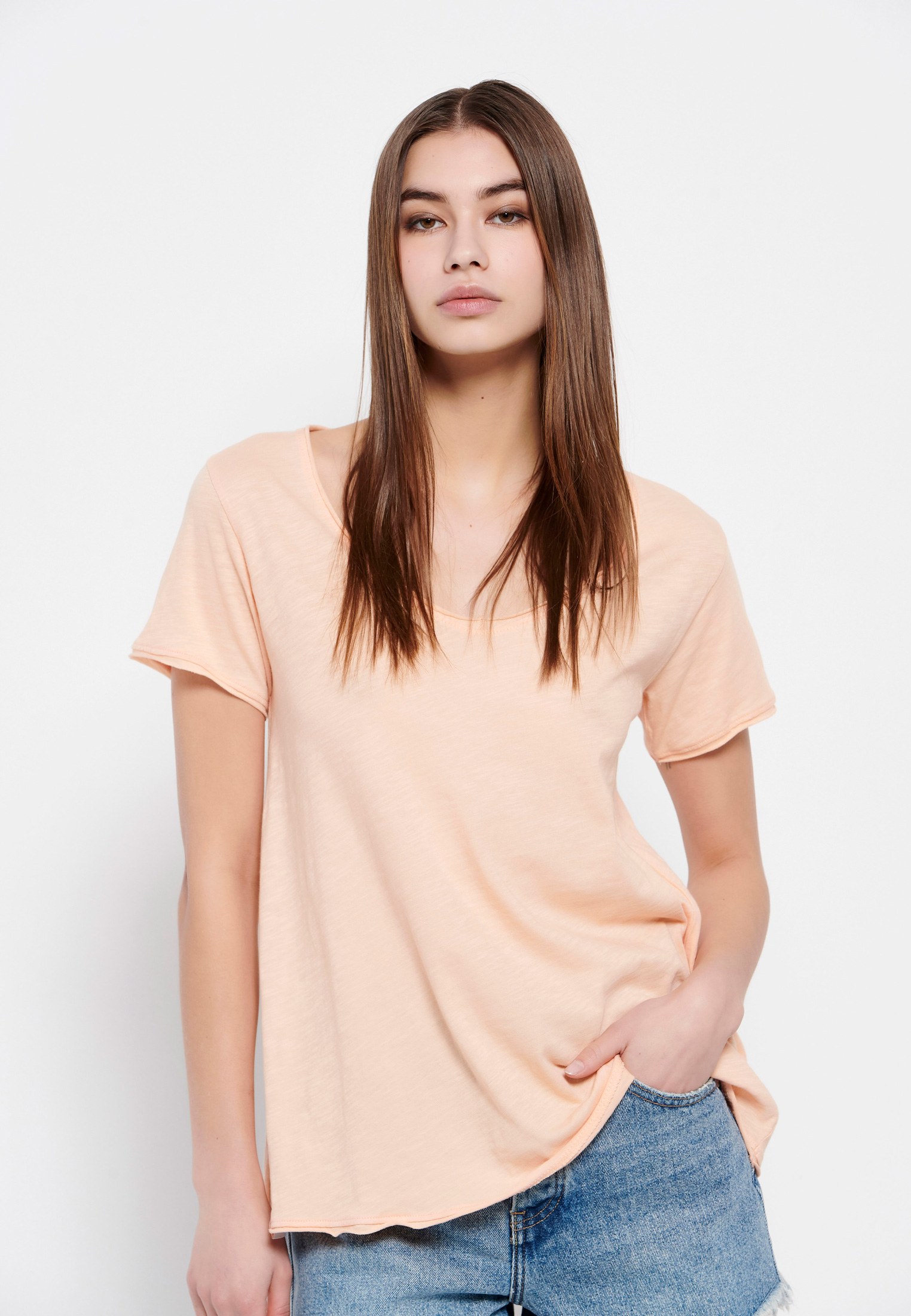 Women's T-Shirts Funky Buddha Beige