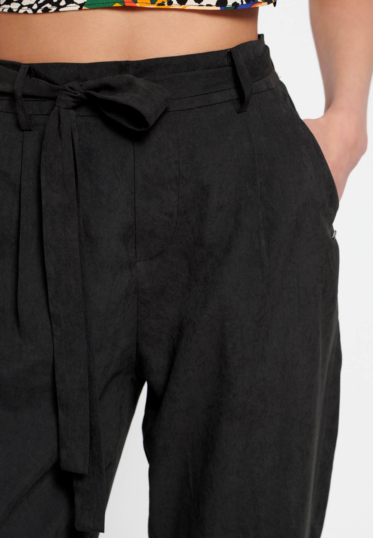 Women's Trousers Funky Buddha Black