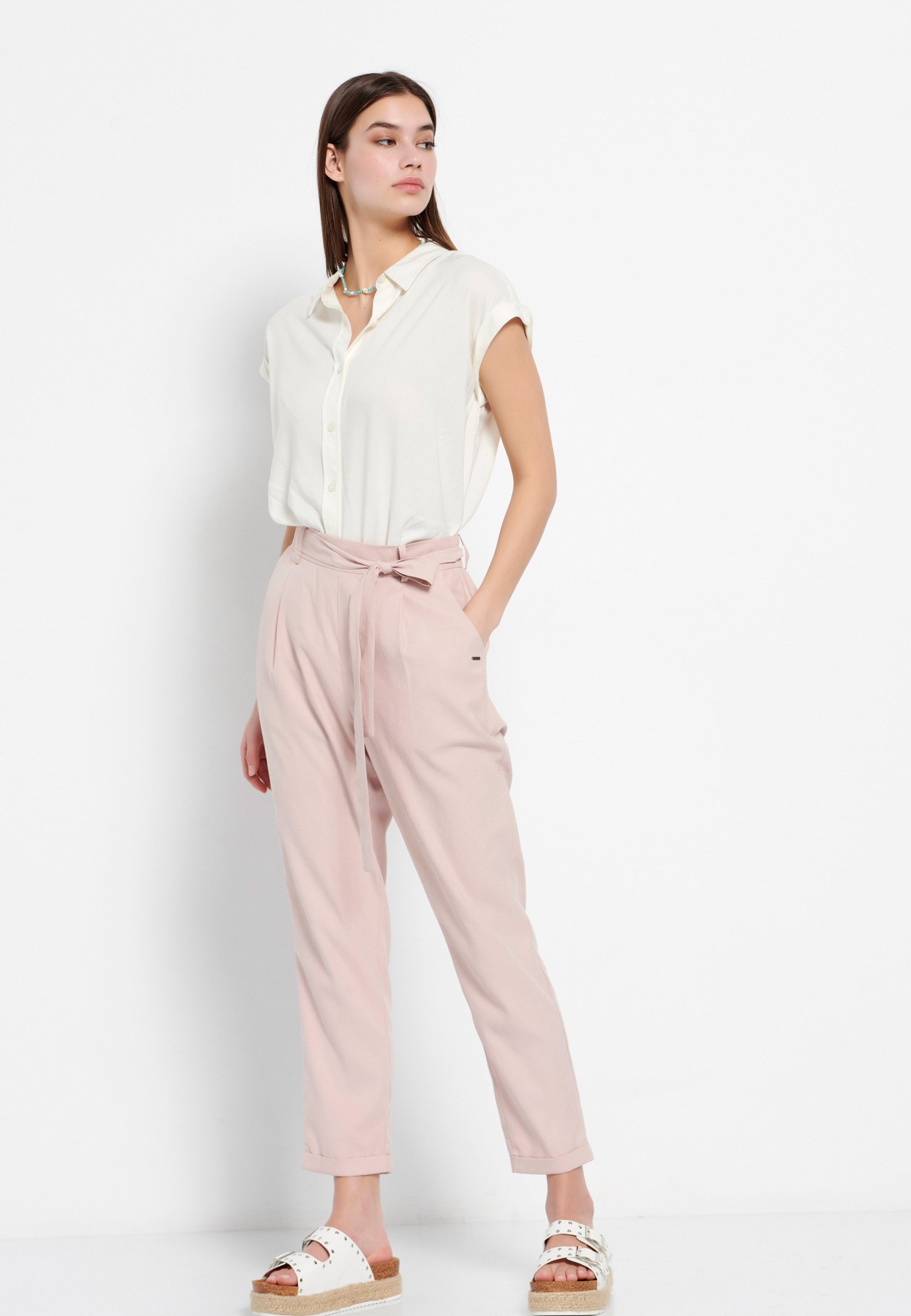 Women's Trousers Funky Buddha Pink