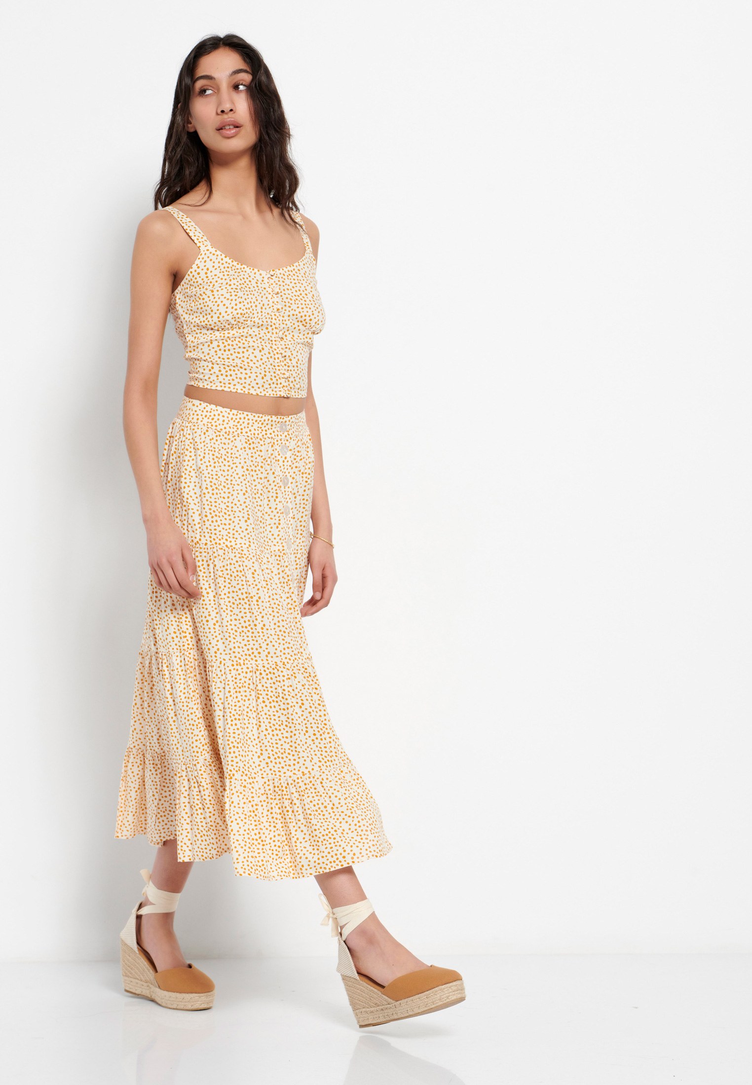 Women's Skirts Funky Buddha White