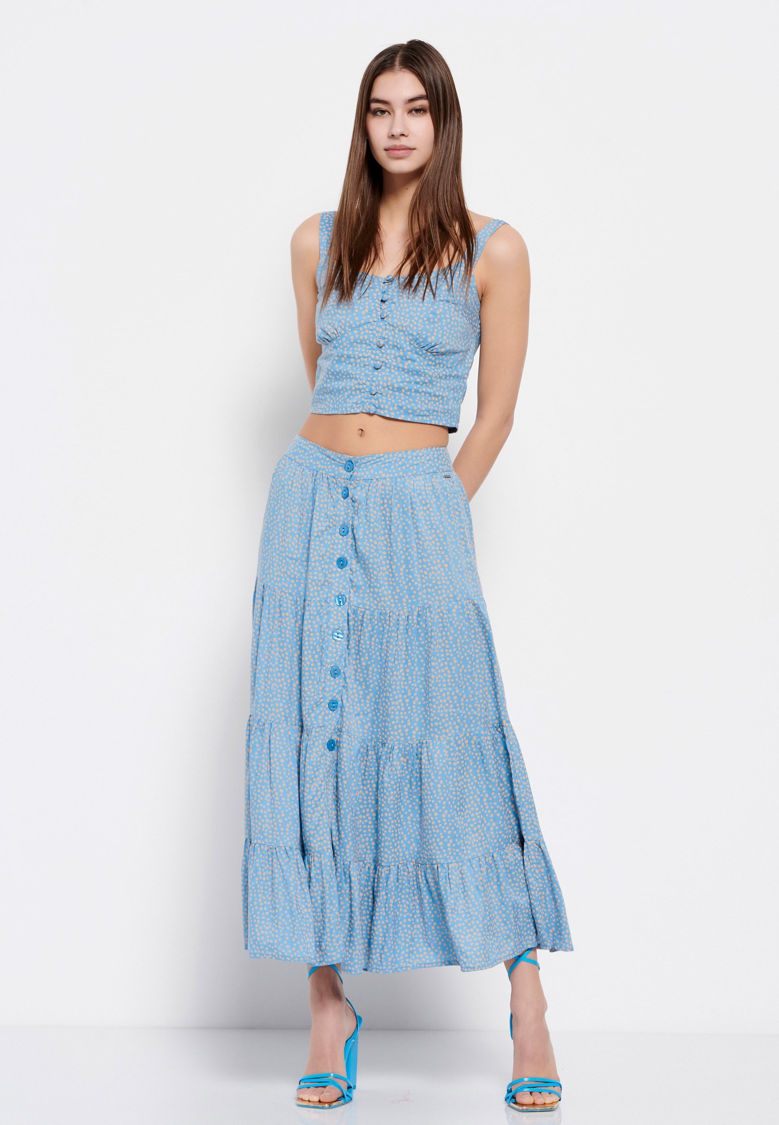 Women's Skirts Funky Buddha Blue