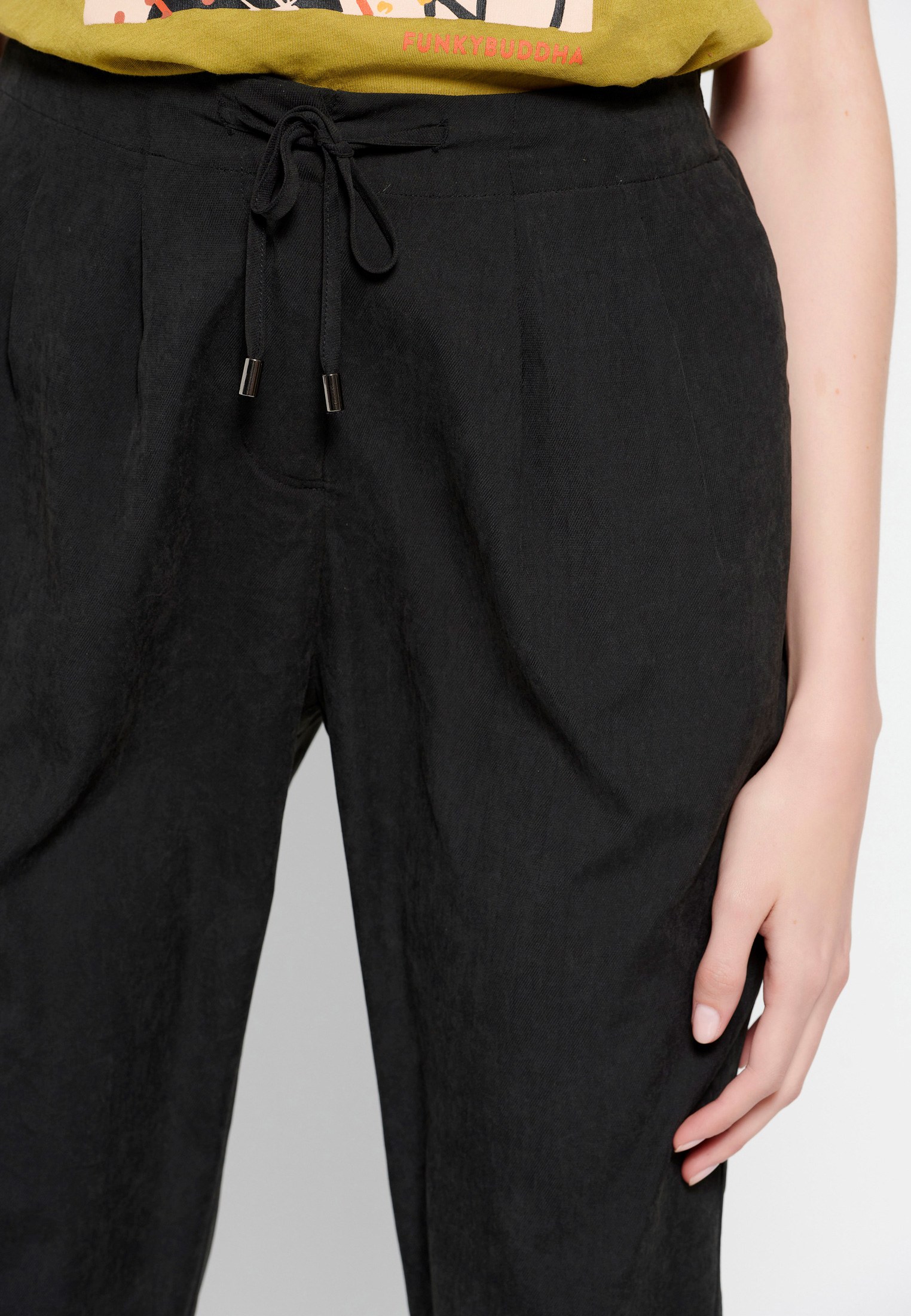 Women's Trousers Funky Buddha Black