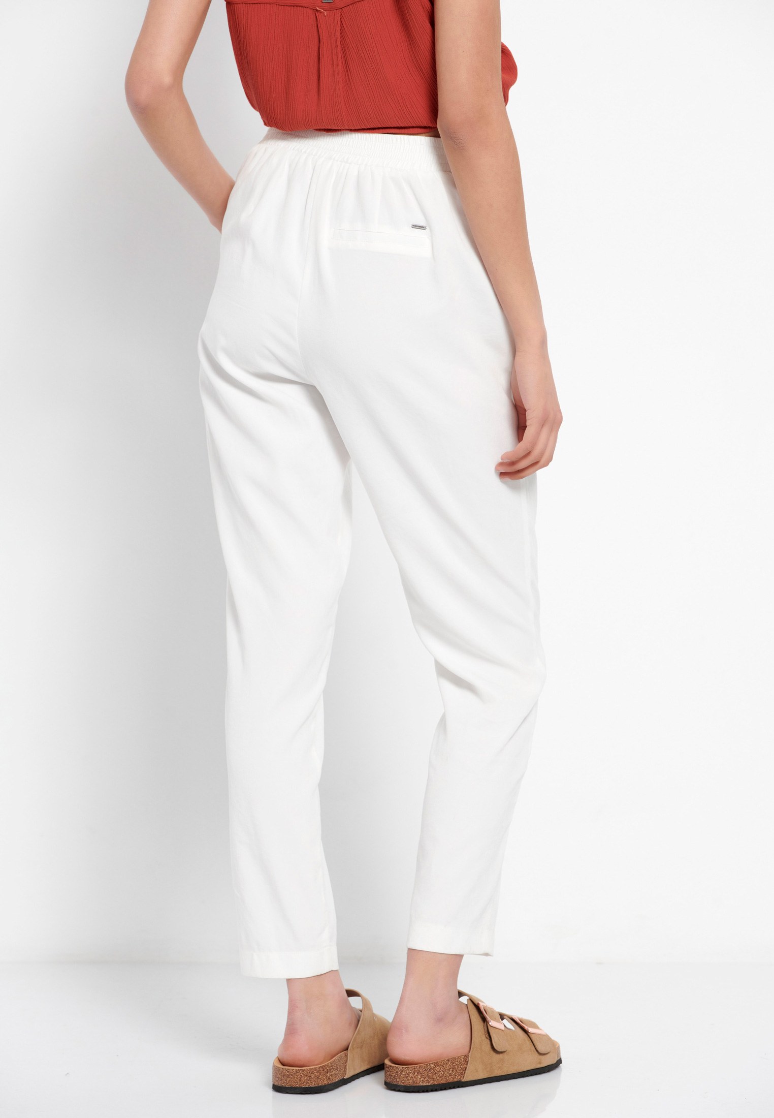 Women's Trousers Funky Buddha White