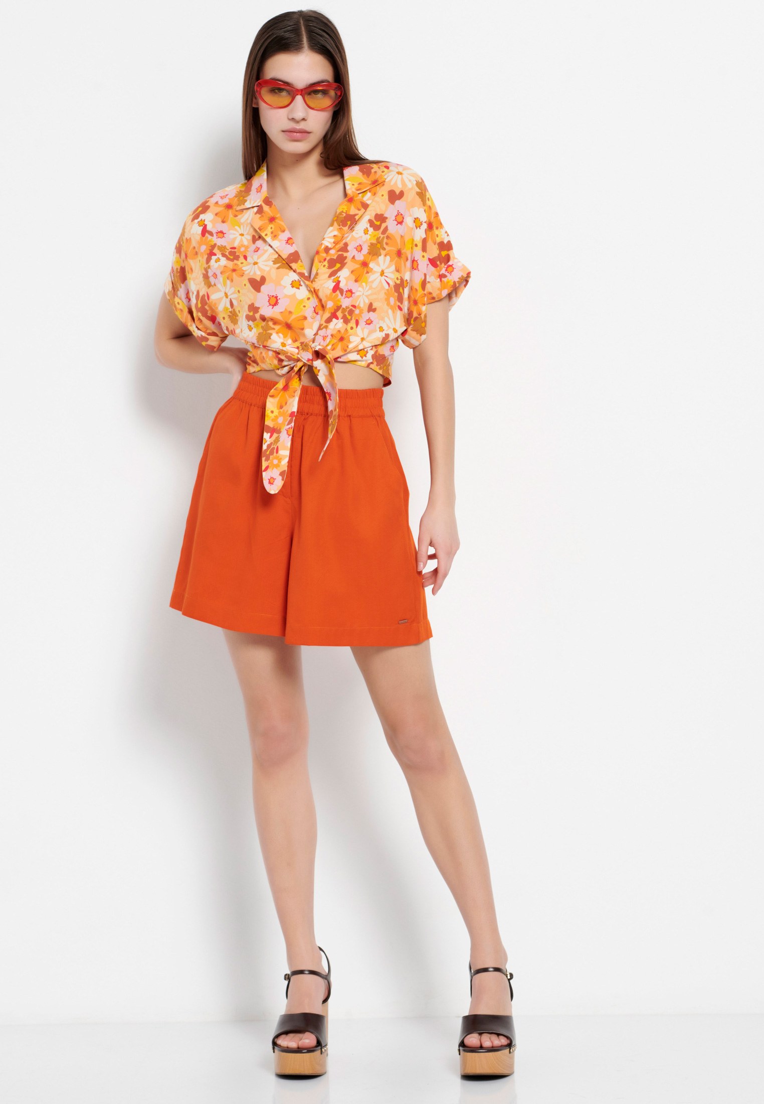 Women's Shirts Funky Buddha Multicolor