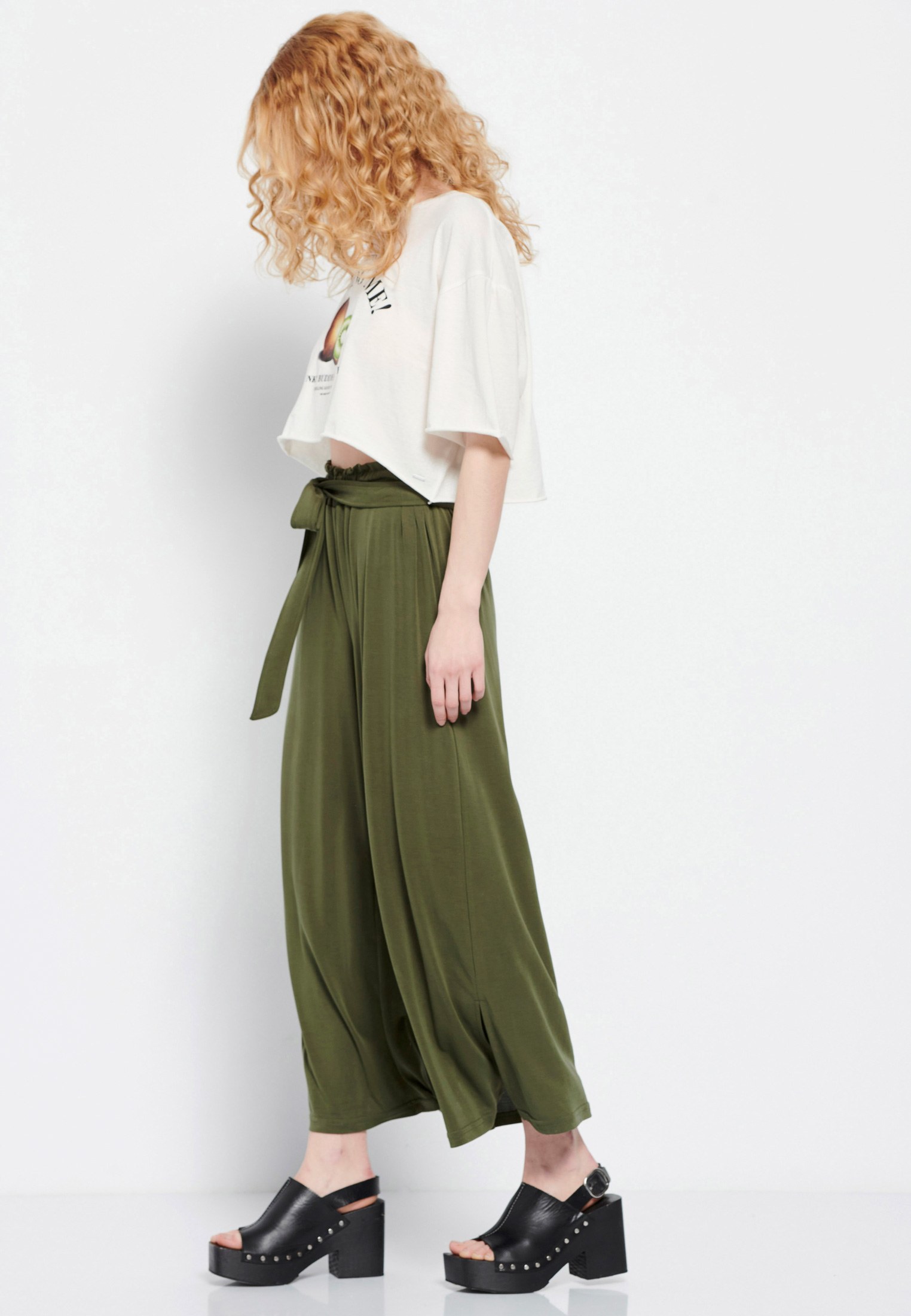 Women's Trousers Funky Buddha Olive