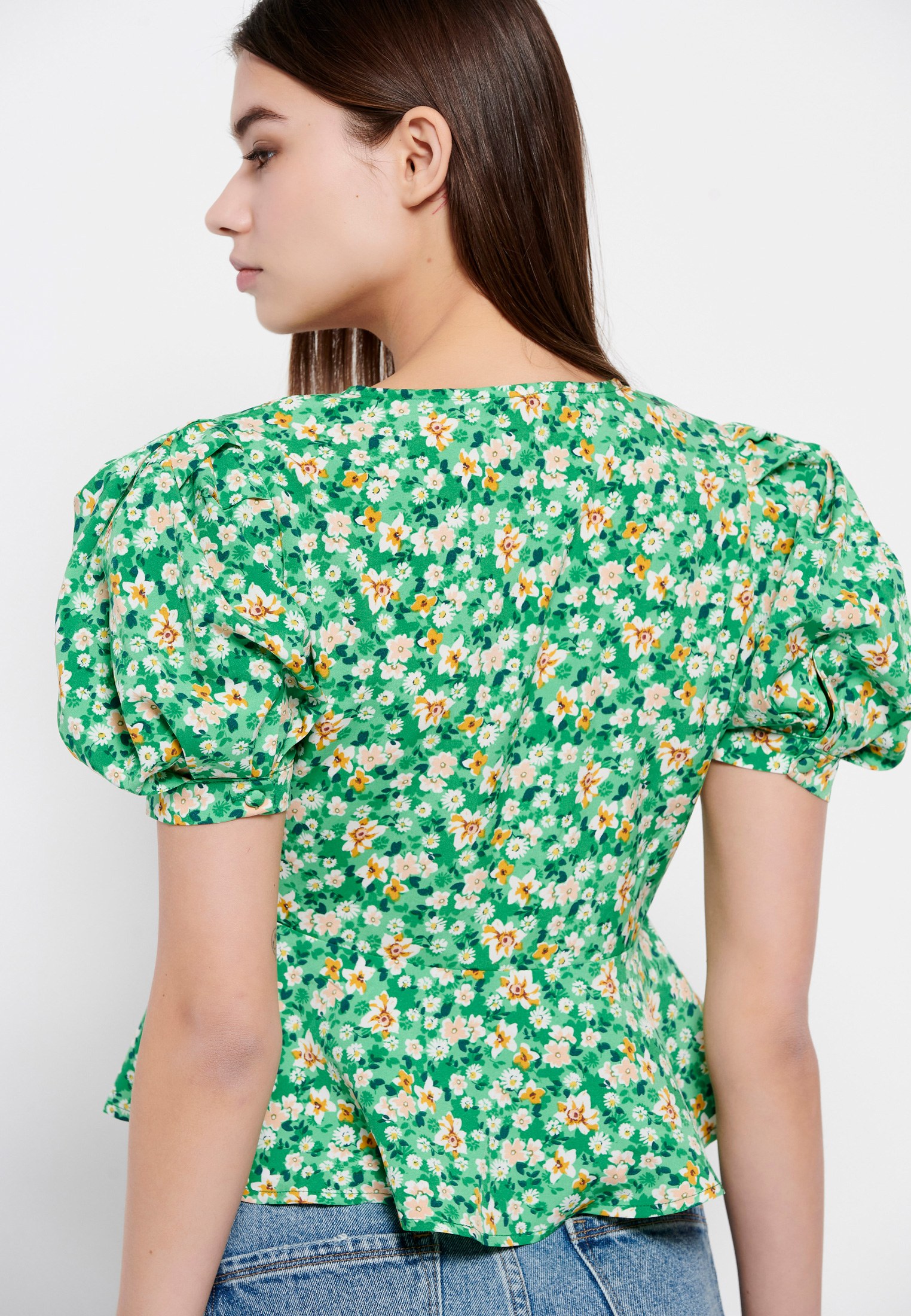 Women's Blouses Funky Buddha Green