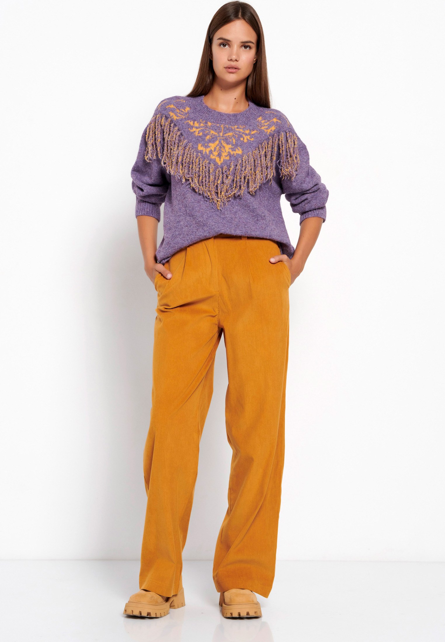 Women's Knitwear Funky Buddha Purple