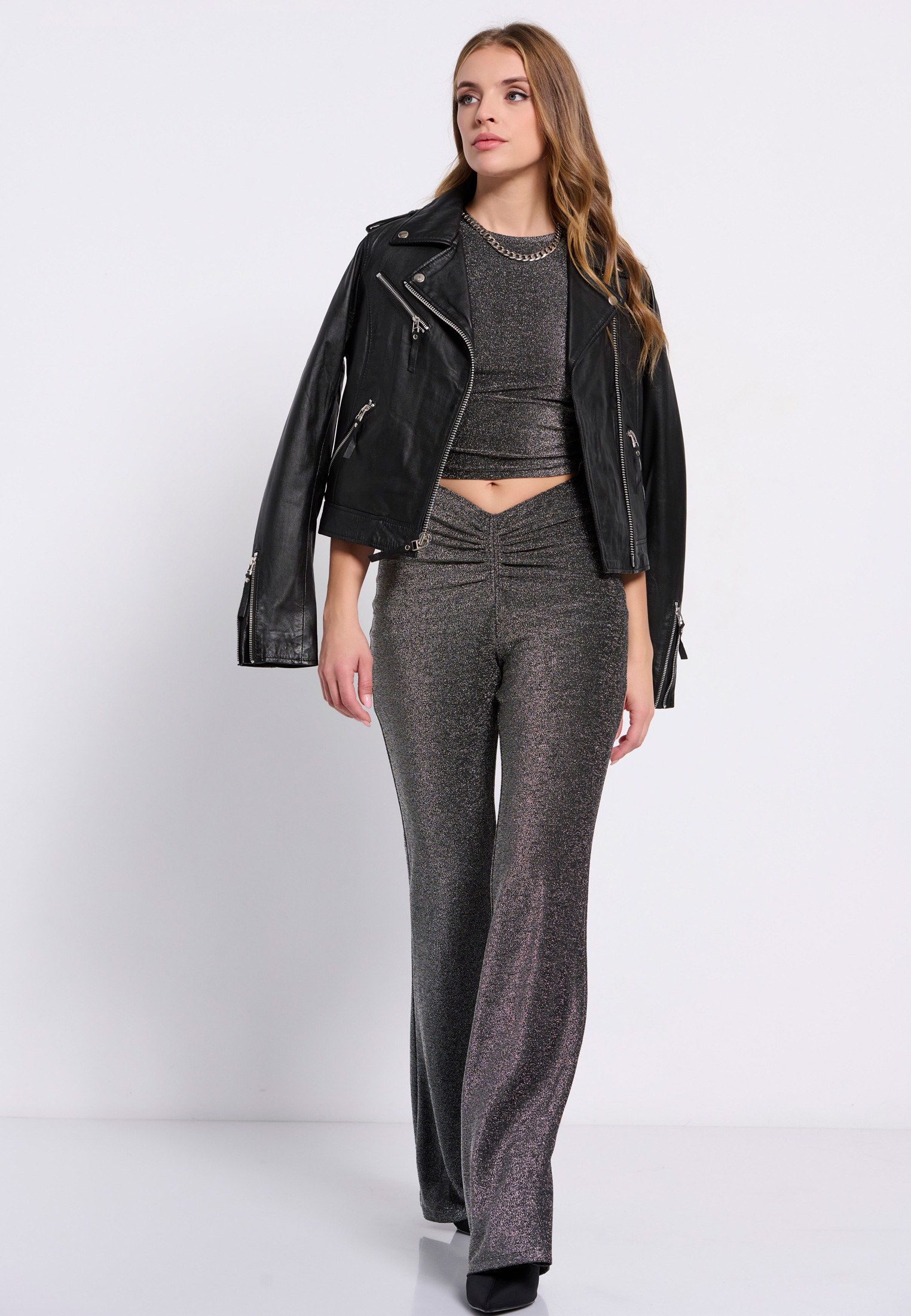 FUNKY BUDDHA Γυναικείο biker jacket (Sheepskin) - 3