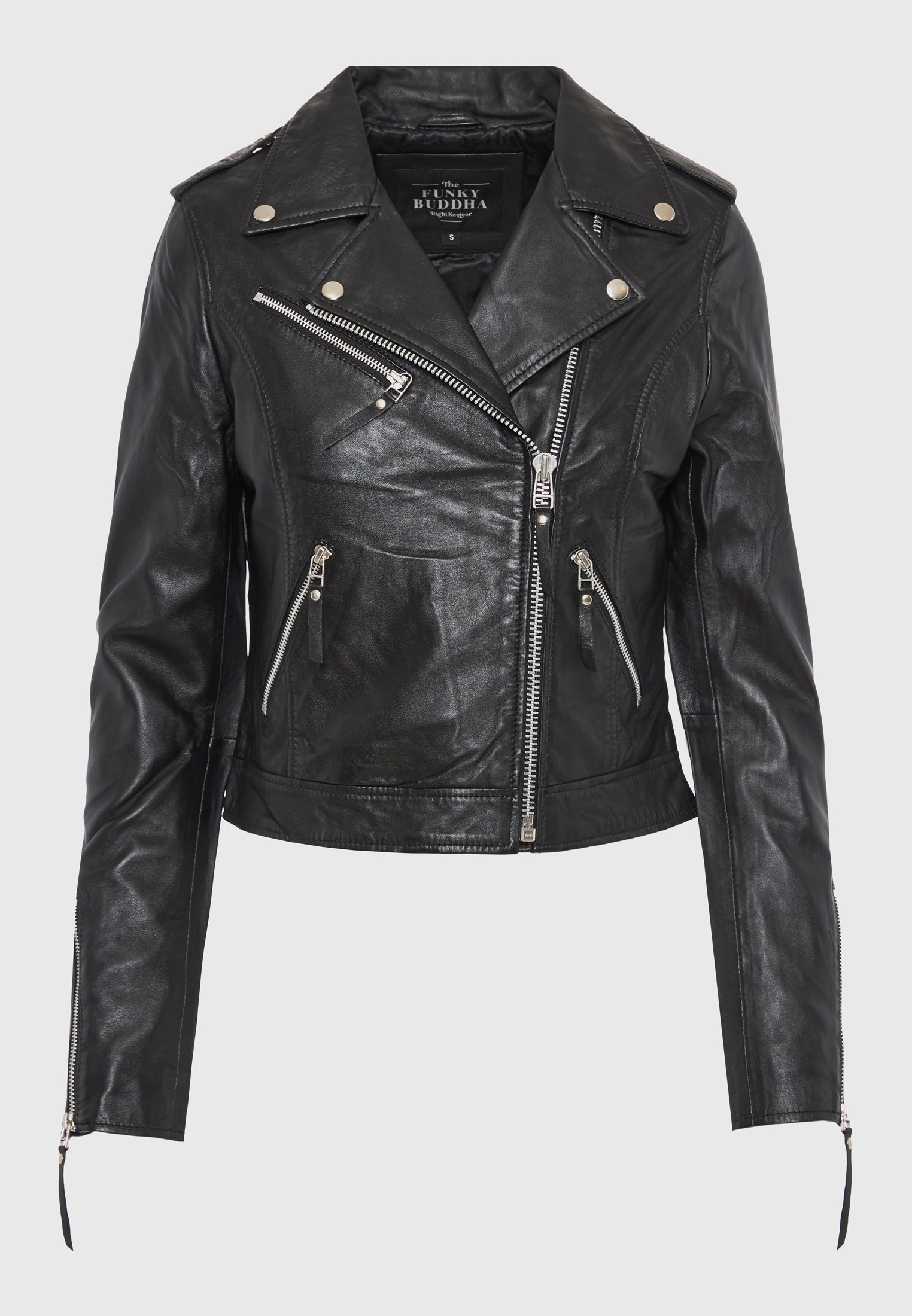 FUNKY BUDDHA Γυναικείο biker jacket (Sheepskin) - 6
