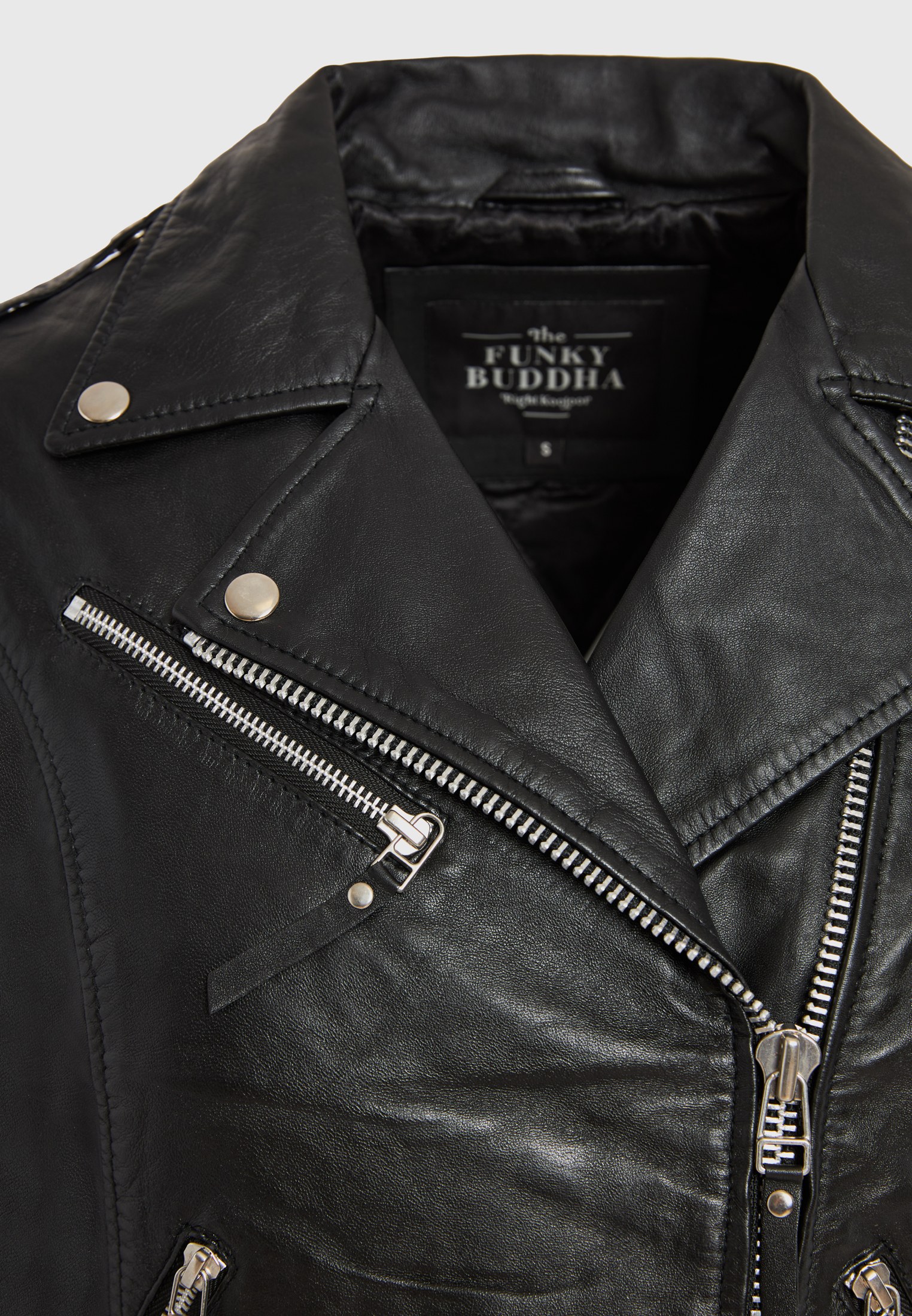 FUNKY BUDDHA Γυναικείο biker jacket (Sheepskin) - 7