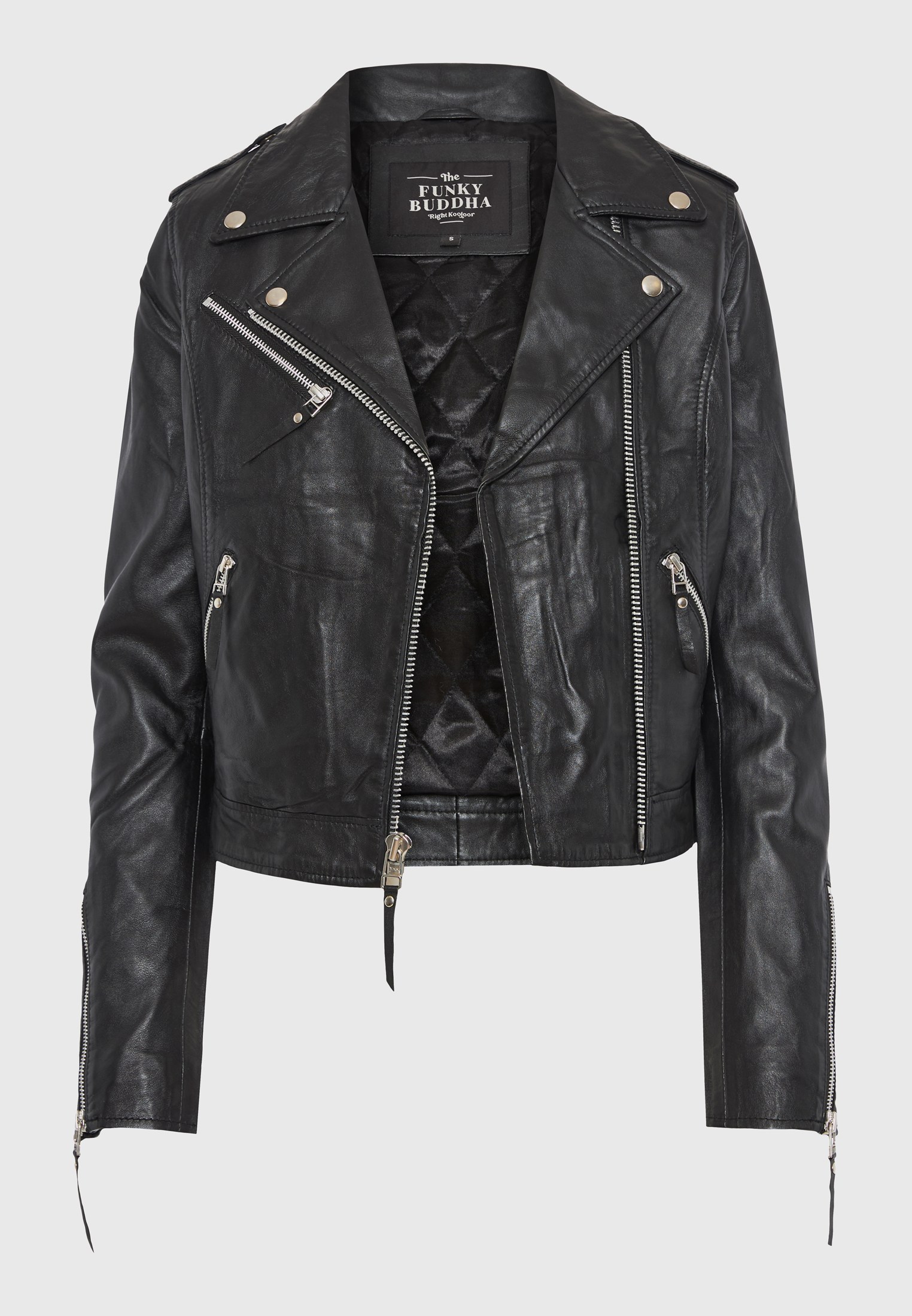 FUNKY BUDDHA Γυναικείο biker jacket (Sheepskin) - 8