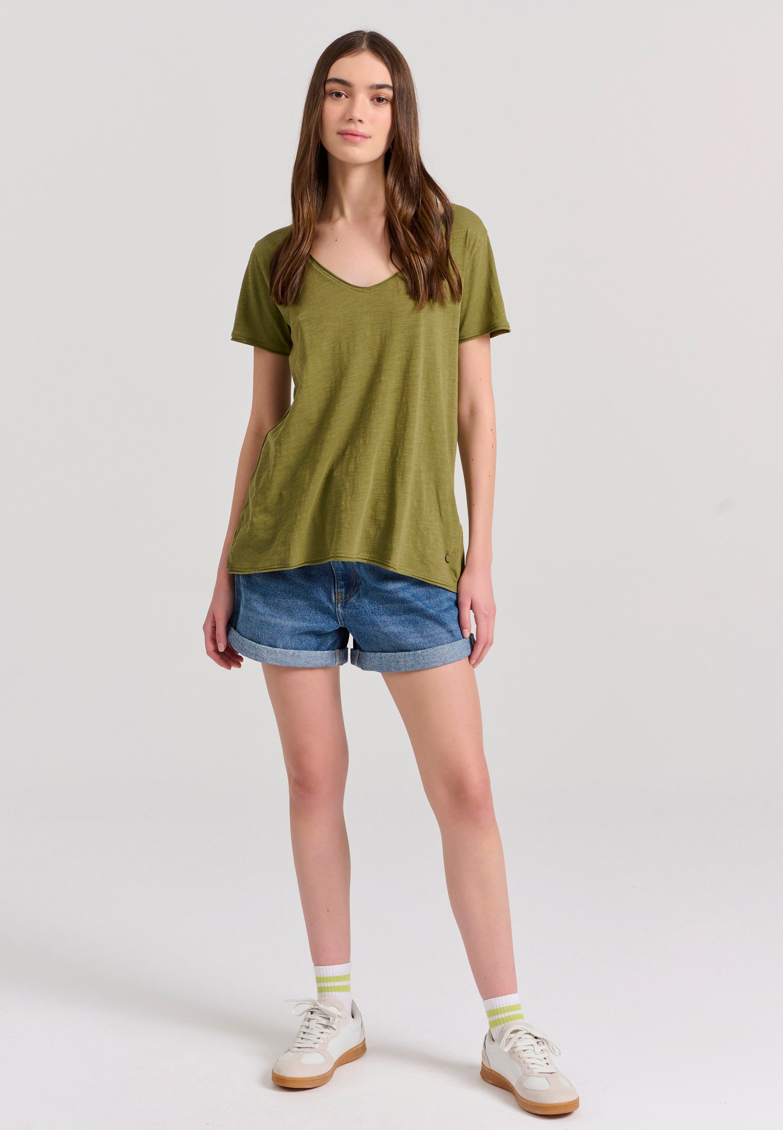 Women's T-Shirts Funky Buddha Olive