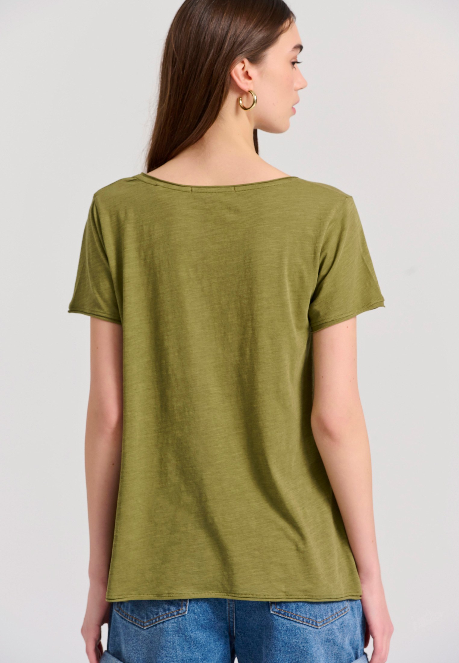 Women's T-Shirts Funky Buddha Olive