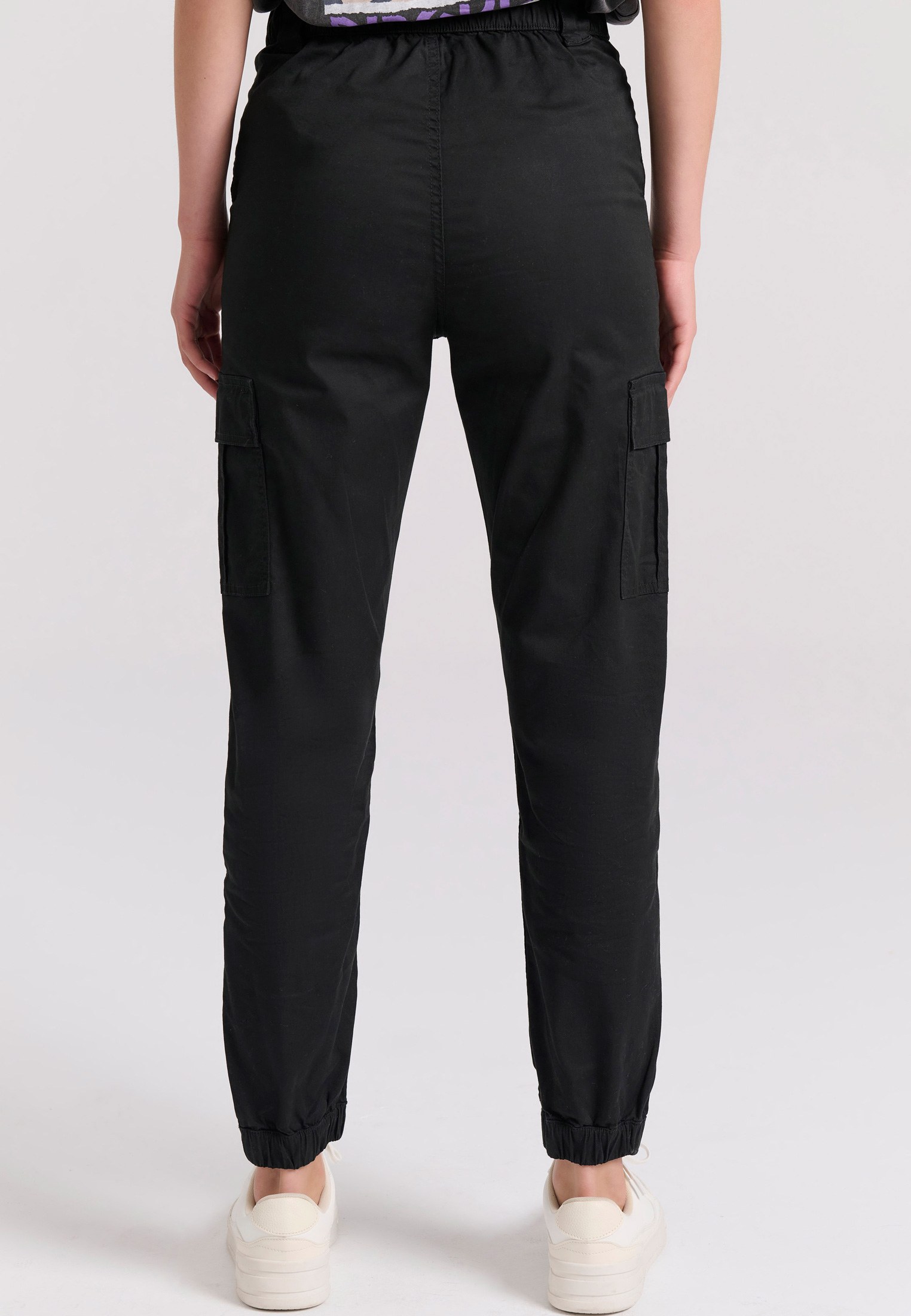 Women's Cargo Pants Funky Buddha Black