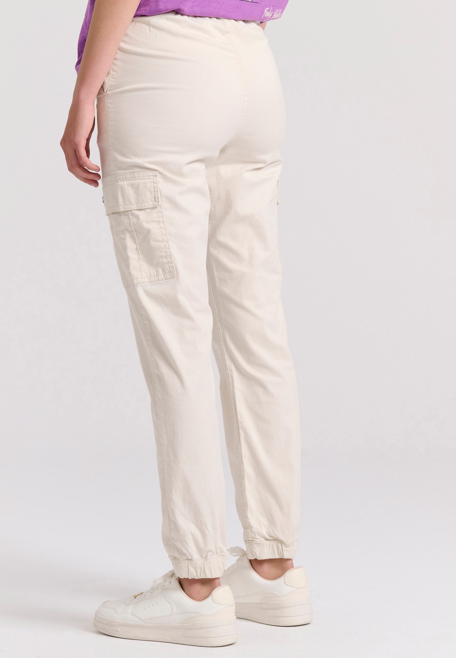 Women's Cargo Pants Funky Buddha White