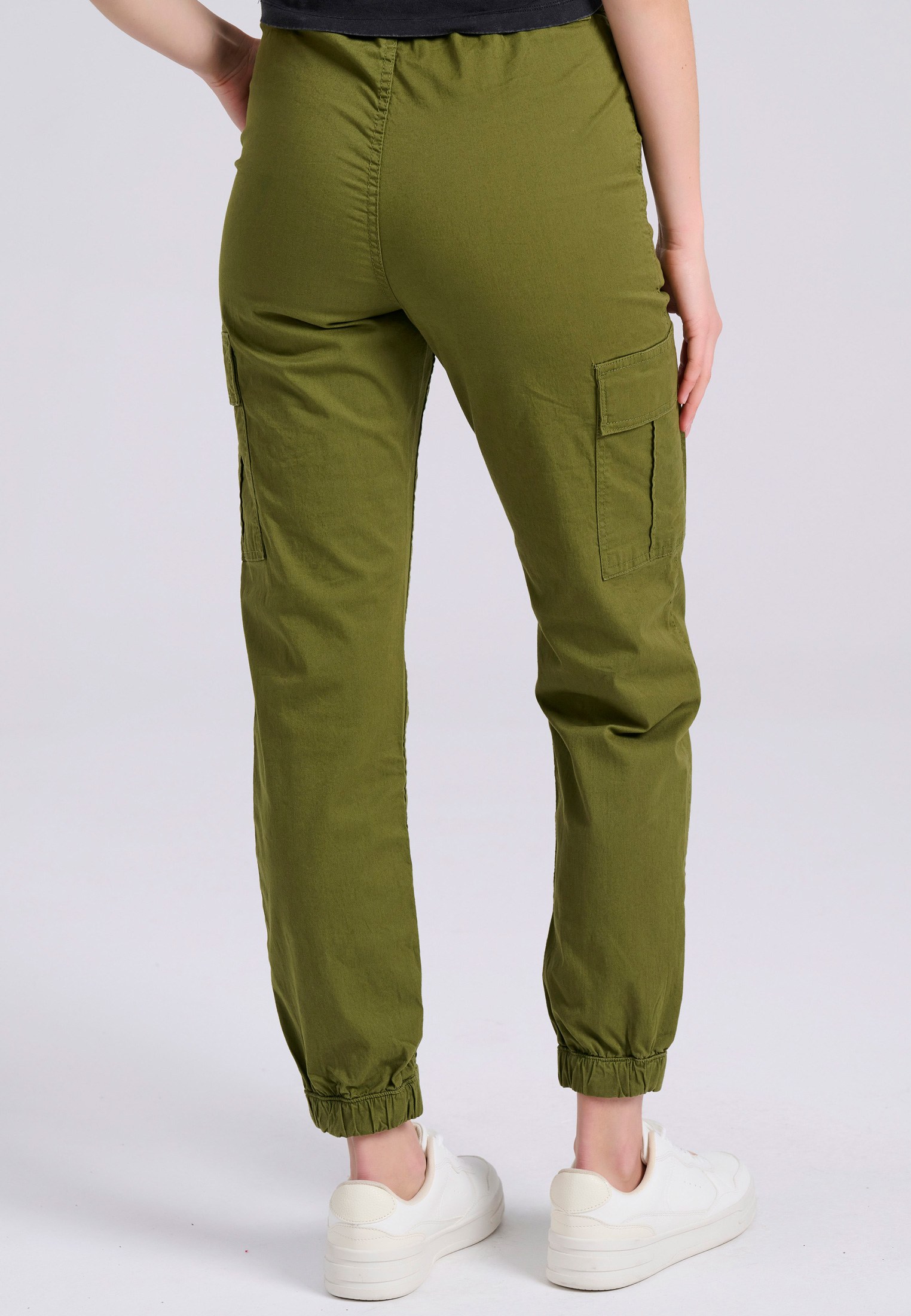 Women's Cargo Pants Funky Buddha Olive