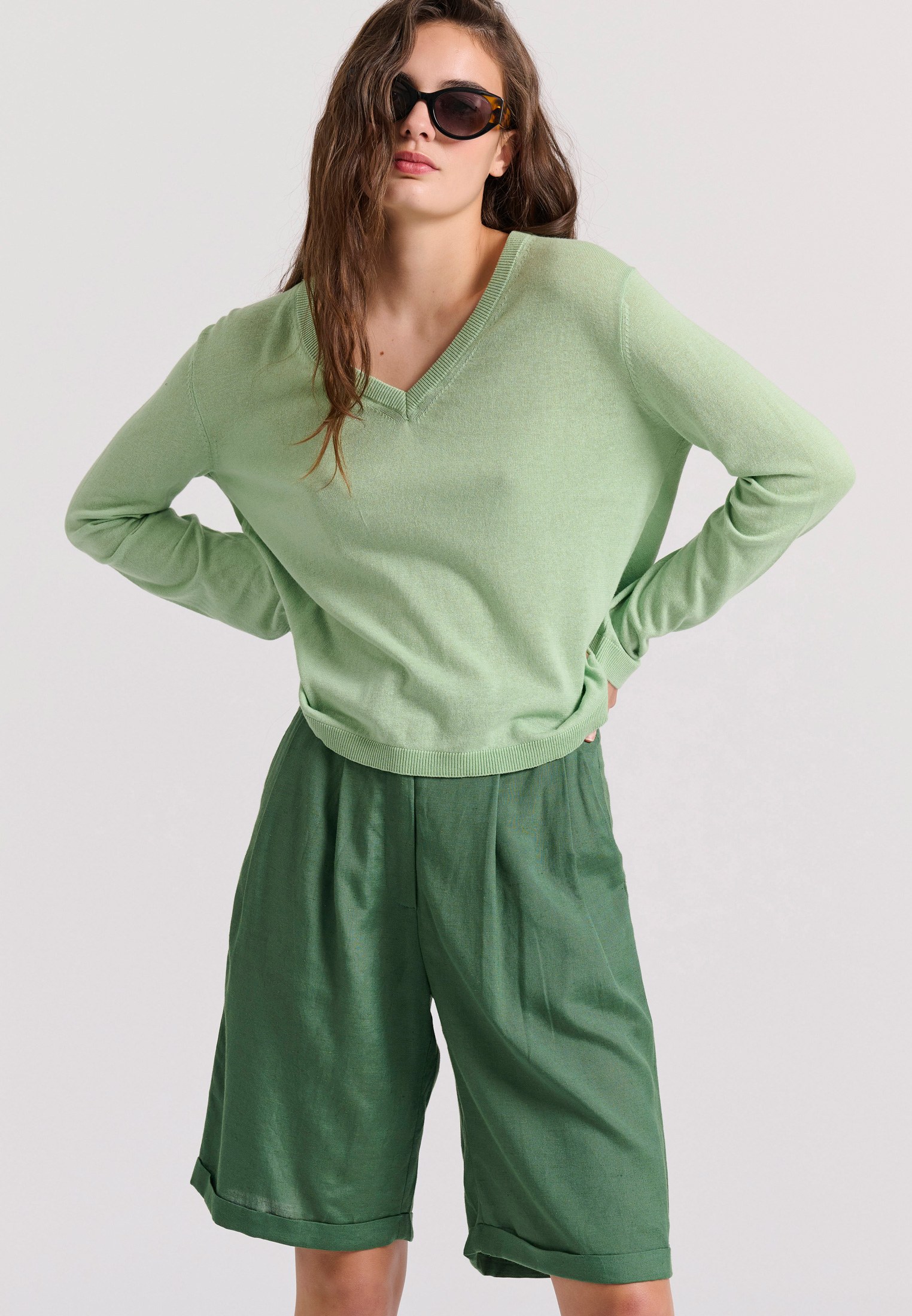 Women's Knitwear Funky Buddha Green