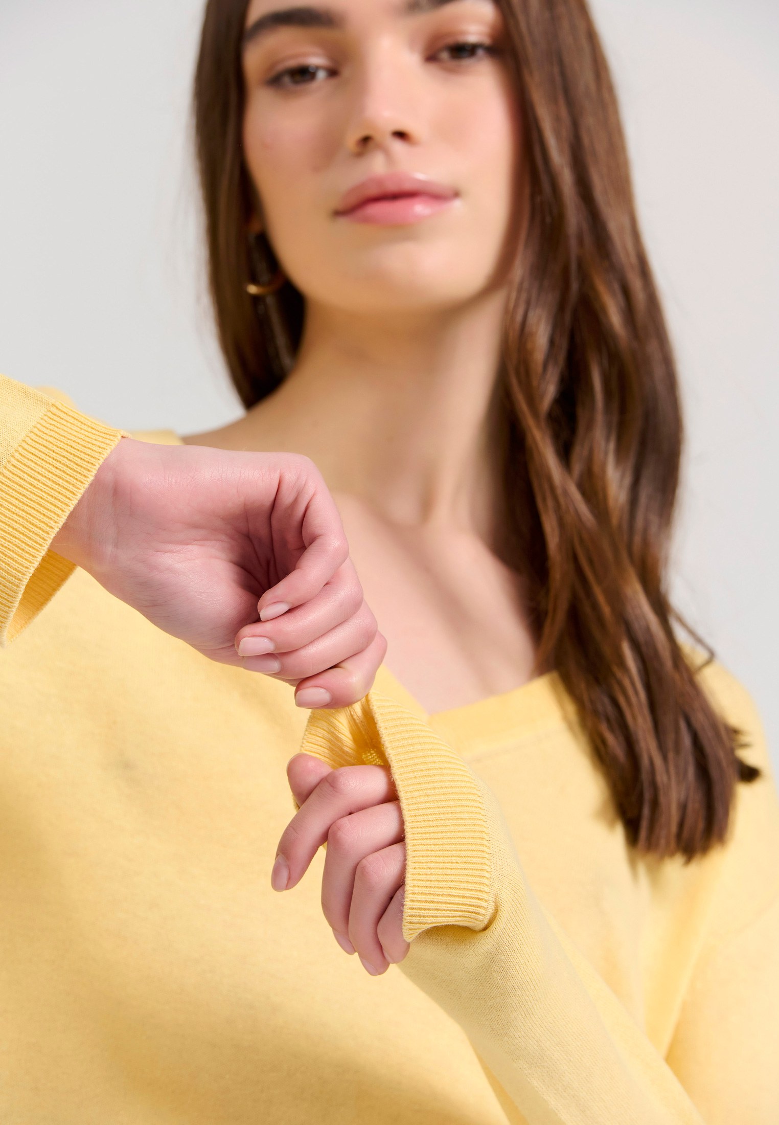 Women's Knitwear Funky Buddha Yellow