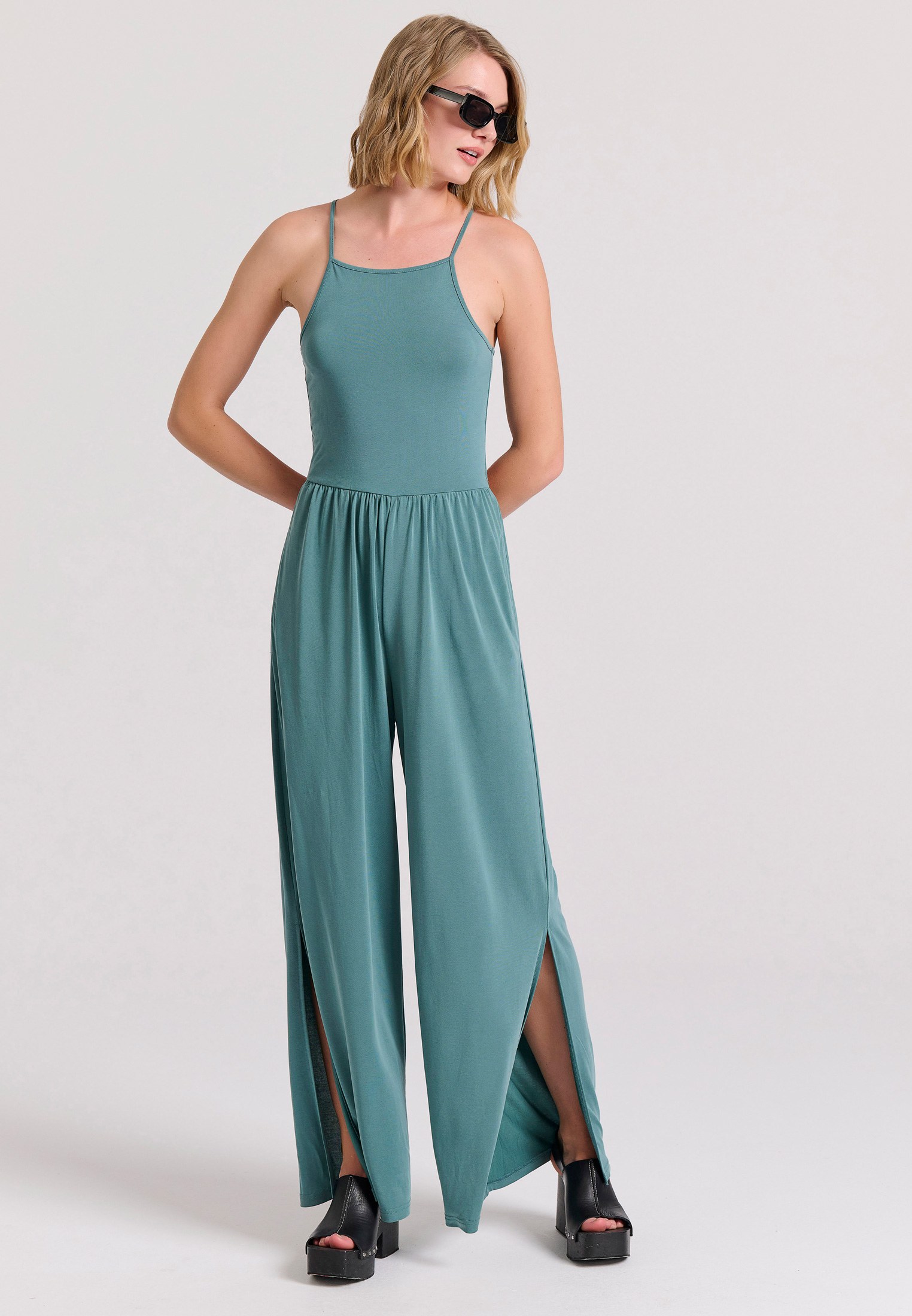 Women's Jumpsuits Funky Buddha Green