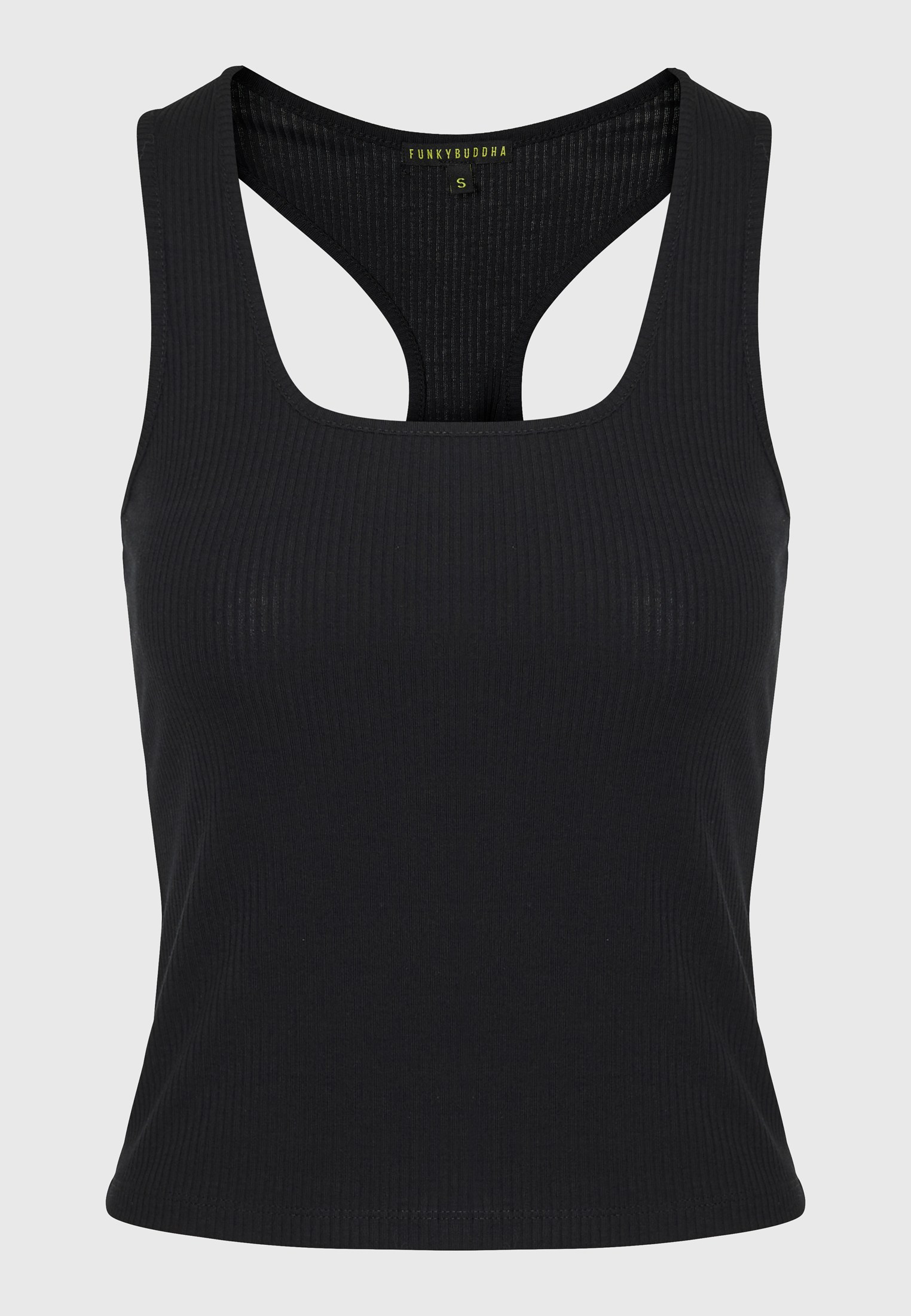 Tank top σε rib ύφανση φωτογραφία